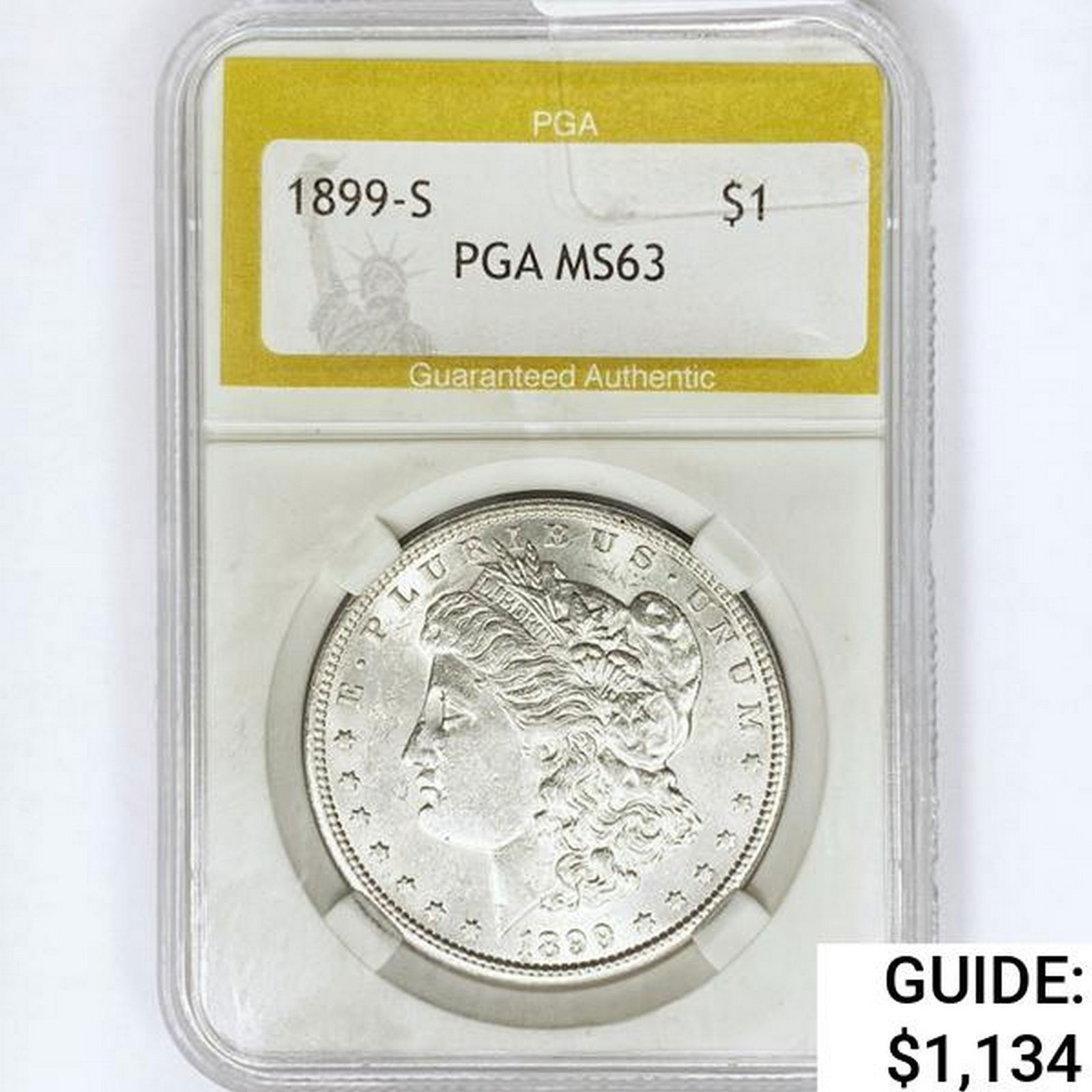 1899-S Morgan Silver Dollar PGA MS63 (1 of 2)