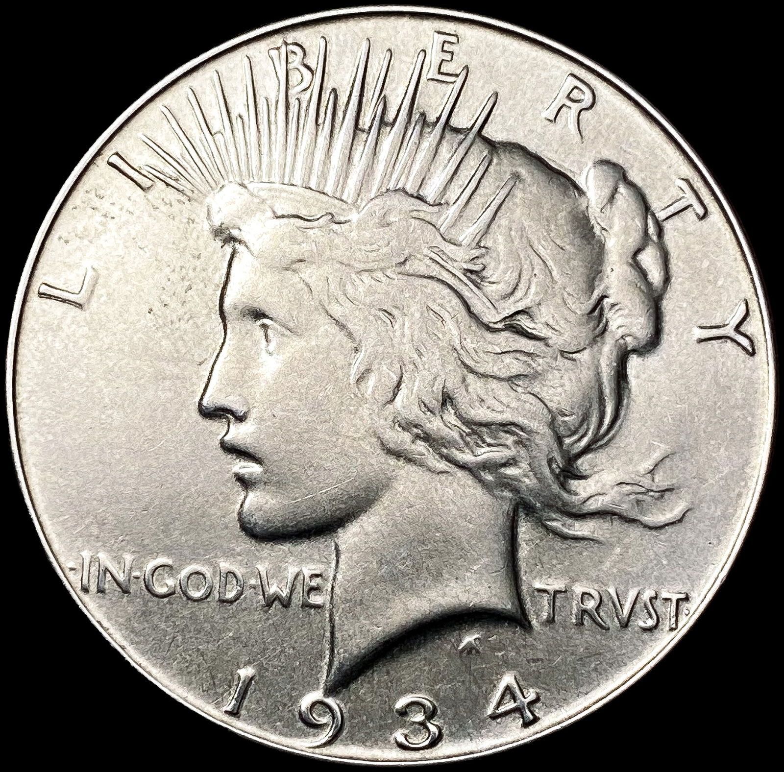1934 Silver Peace Dollar LIGHTLY CIRCULATED (1 of 2)