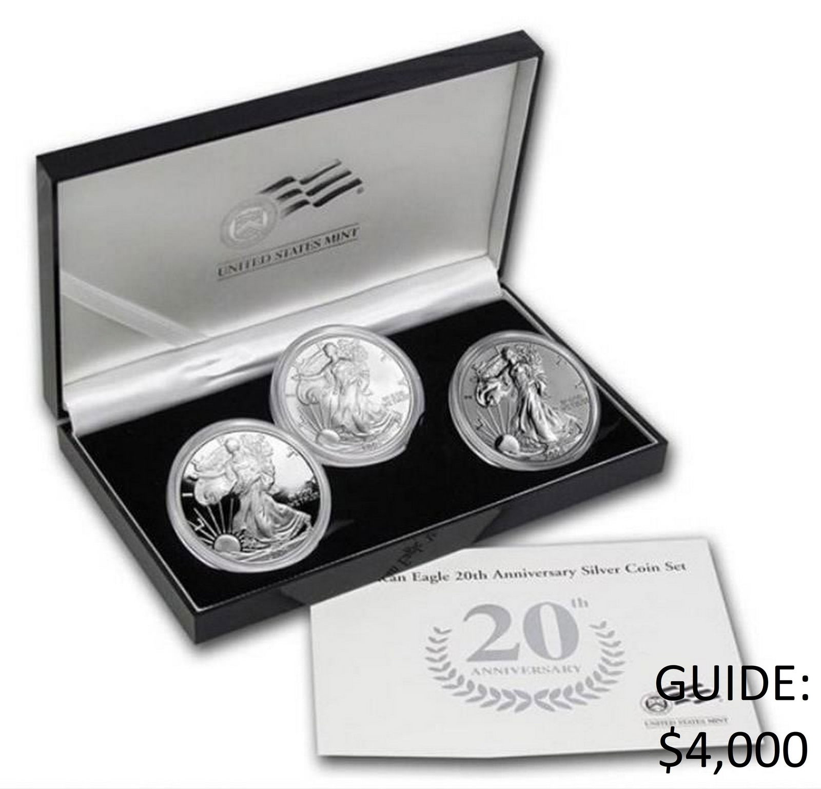2006-W 20th Ann ASE 3 Coin Silver Set GEM OGP (1 of 4)