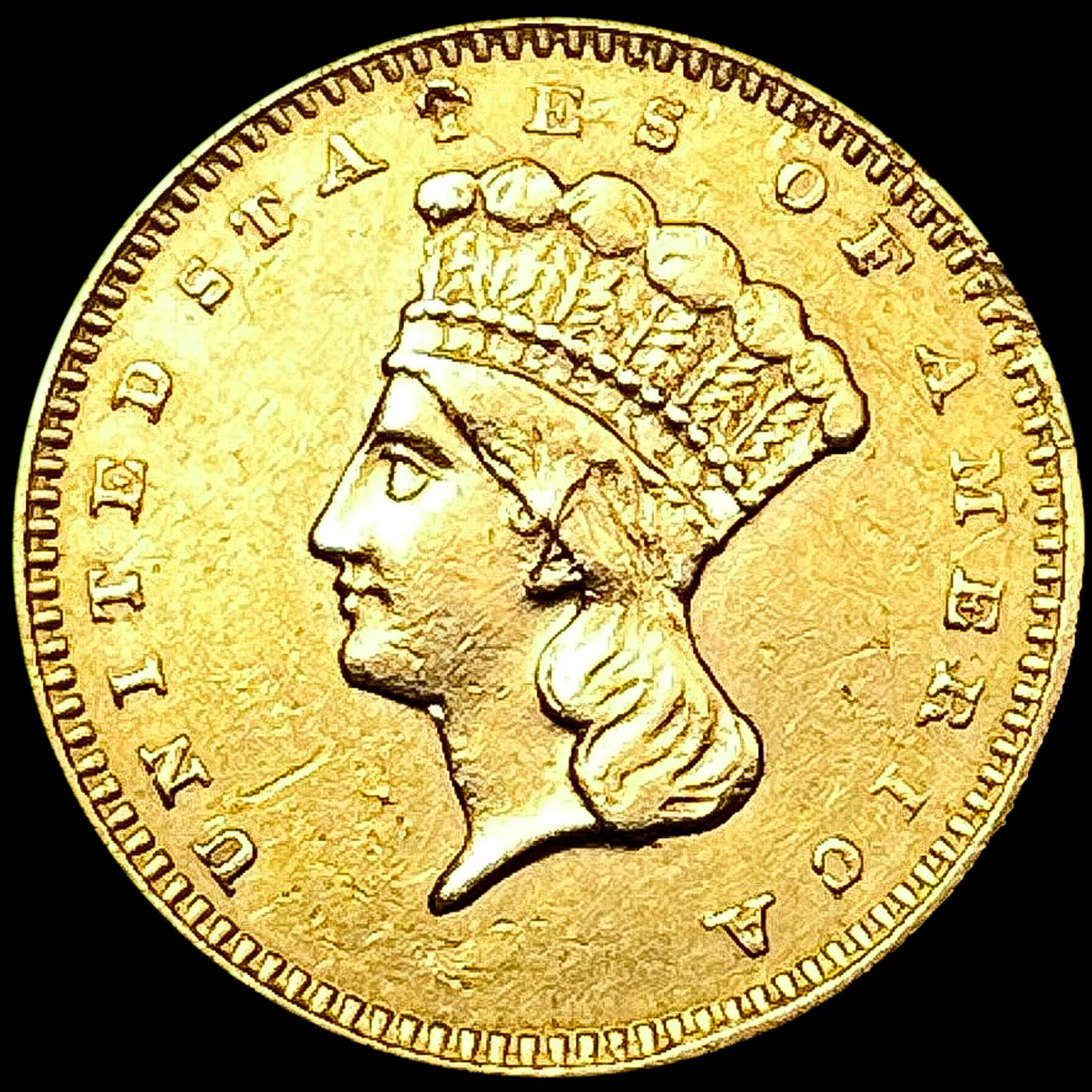 1857 Rare Gold Dollar CHOICE AU (1 of 2)