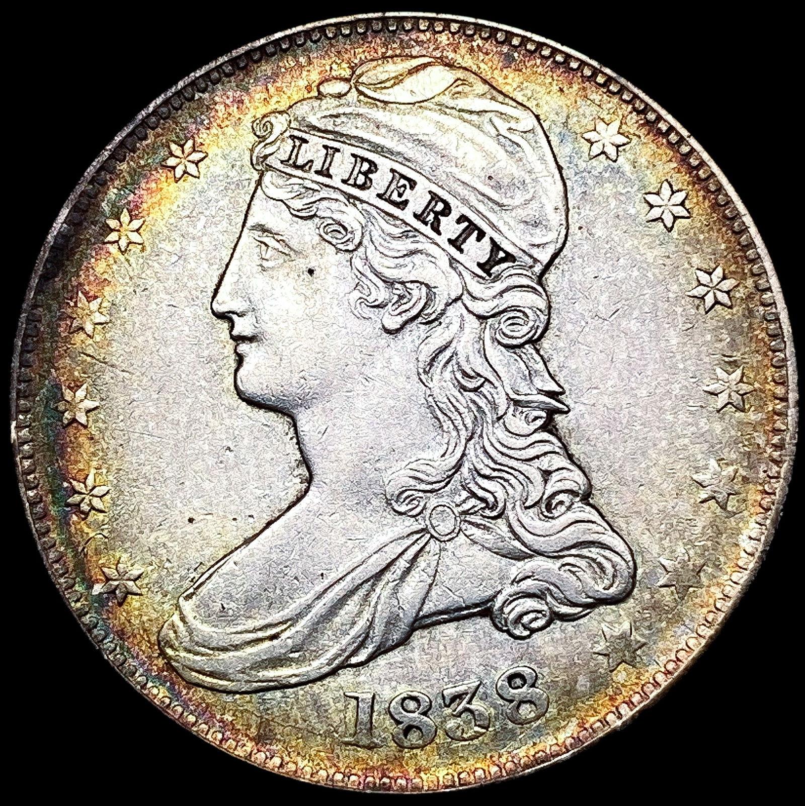 1838 Capped Bust Half Dollar HIGH GRADE (1 of 2)