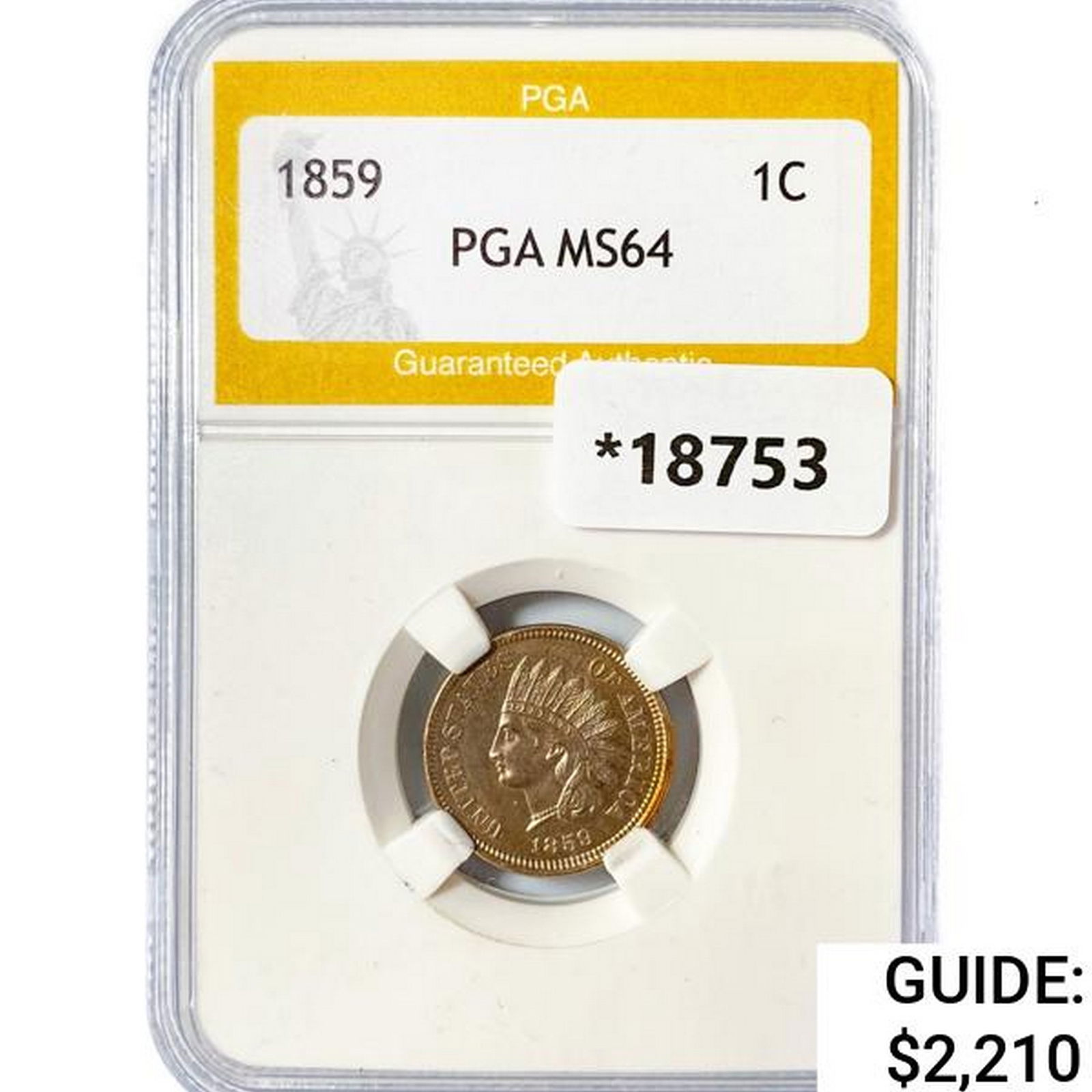 1859 Indian Head Cent PGA MS64 (1 of 2)