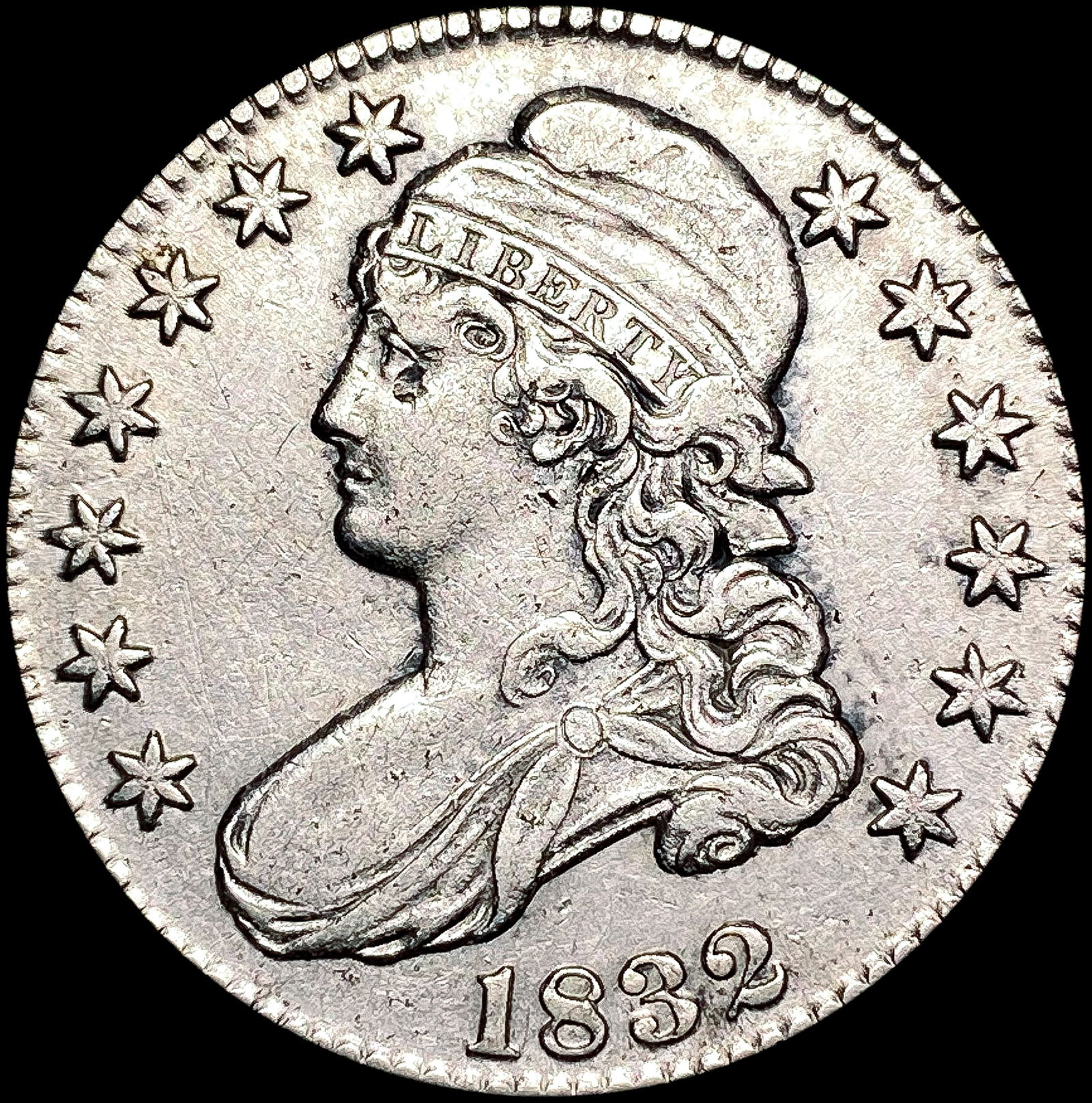 1832 Capped Bust Half Dollar NEARLY UNCIRCULATED (1 of 2)