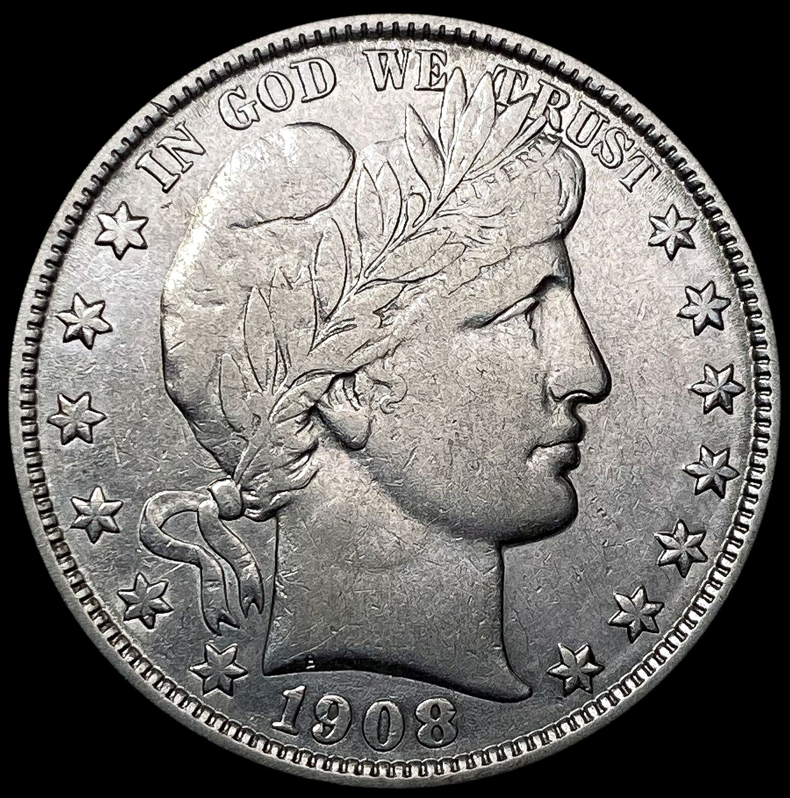 1908-O Barber Half Dollar CLOSELY UNCIRCULATED (1 of 2)