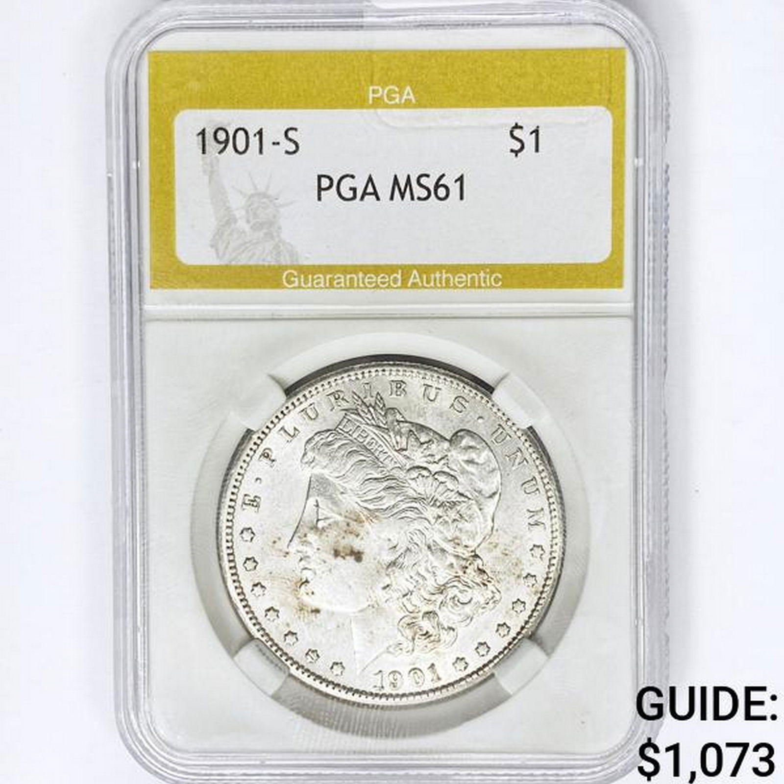 1901-S Morgan Silver Dollar PGA MS61 (1 of 2)