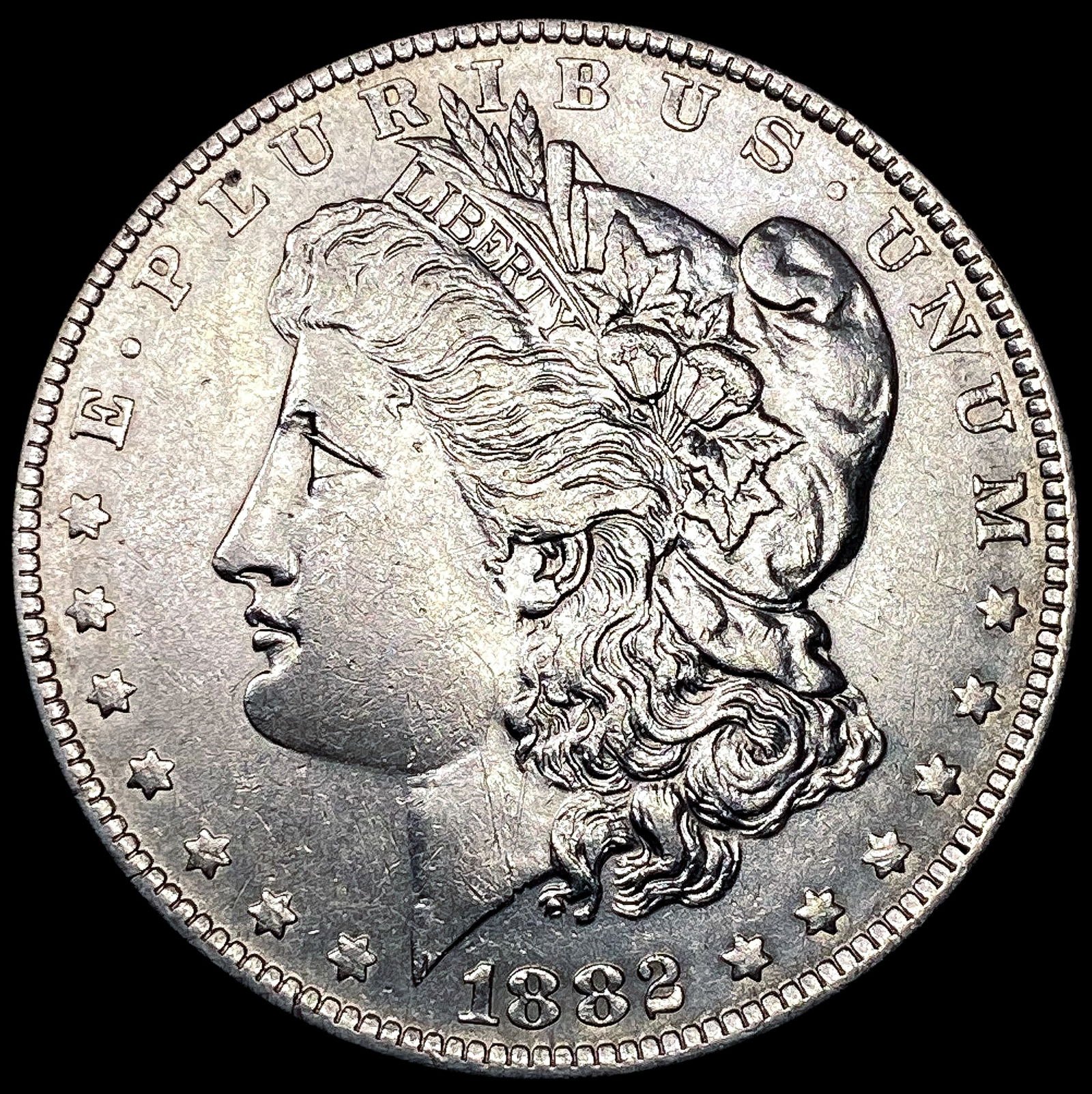1882-O/S Morgan Silver Dollar CLOSELY UNCIRCULATED (1 of 2)