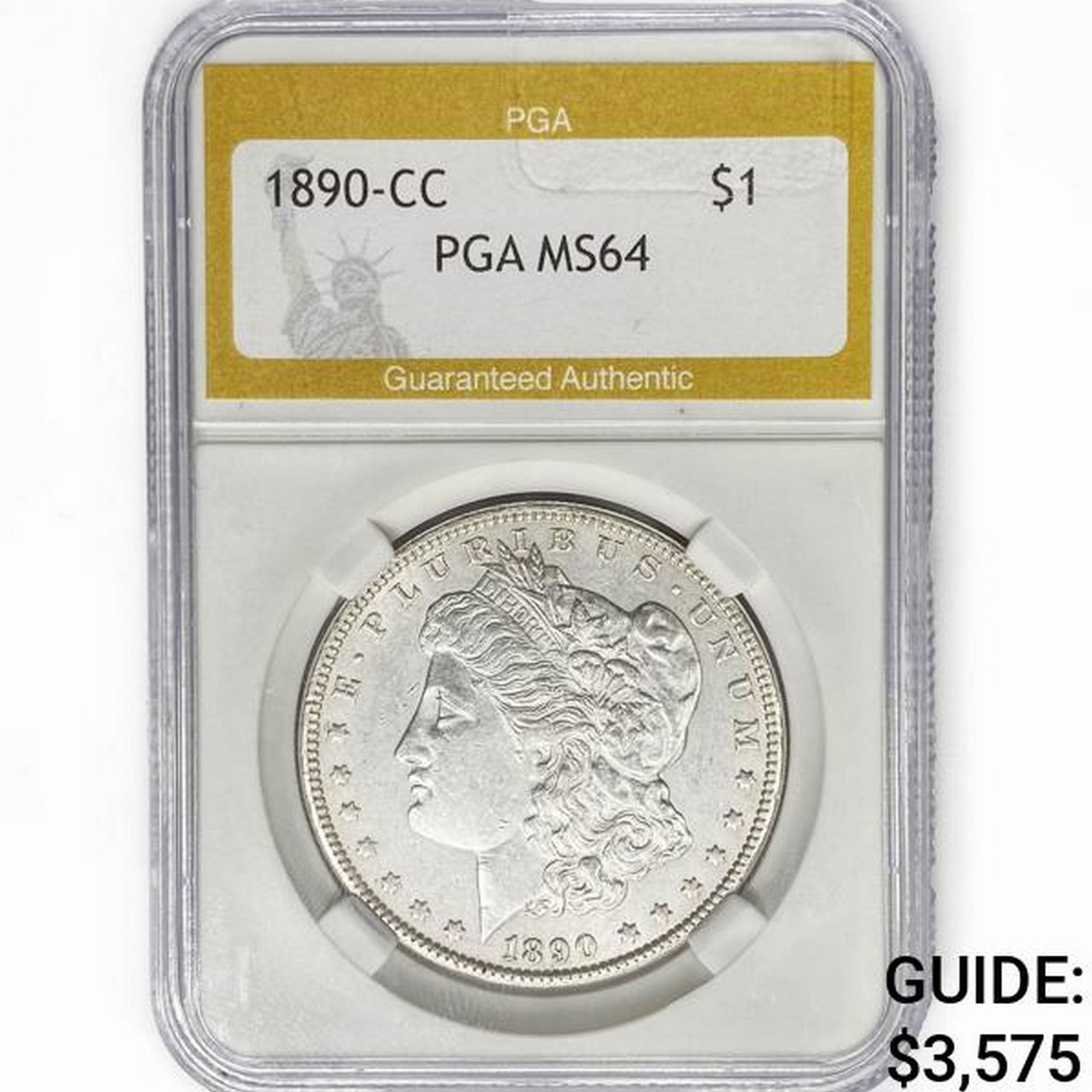 1890-CC Morgan Silver Dollar PGA MS64 (1 of 2)