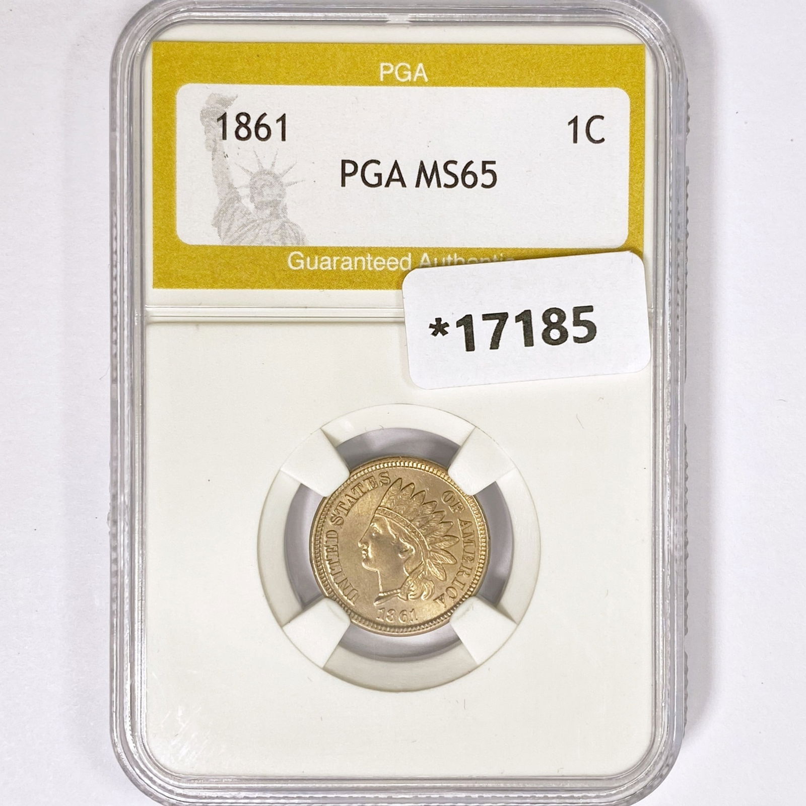1861 Indian Head Cent PGA MS65 (1 of 2)