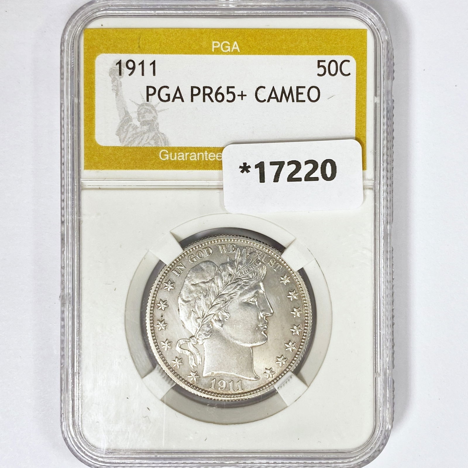 1911 Barber Half Dollar PGA PR65+ CAMEO (1 of 2)