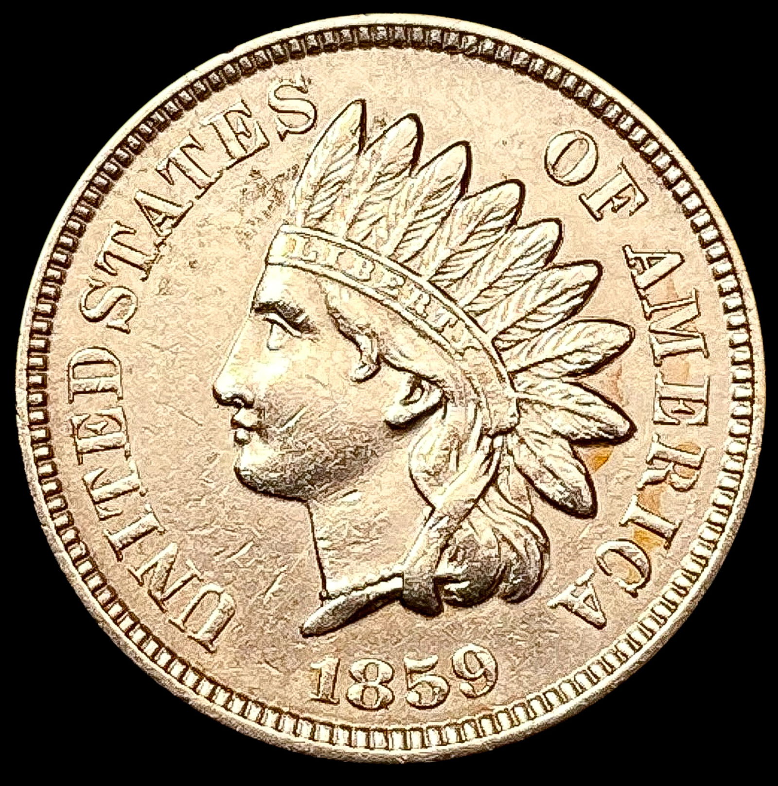 1859 Indian Head Cent CHOICE AU (1 of 2)