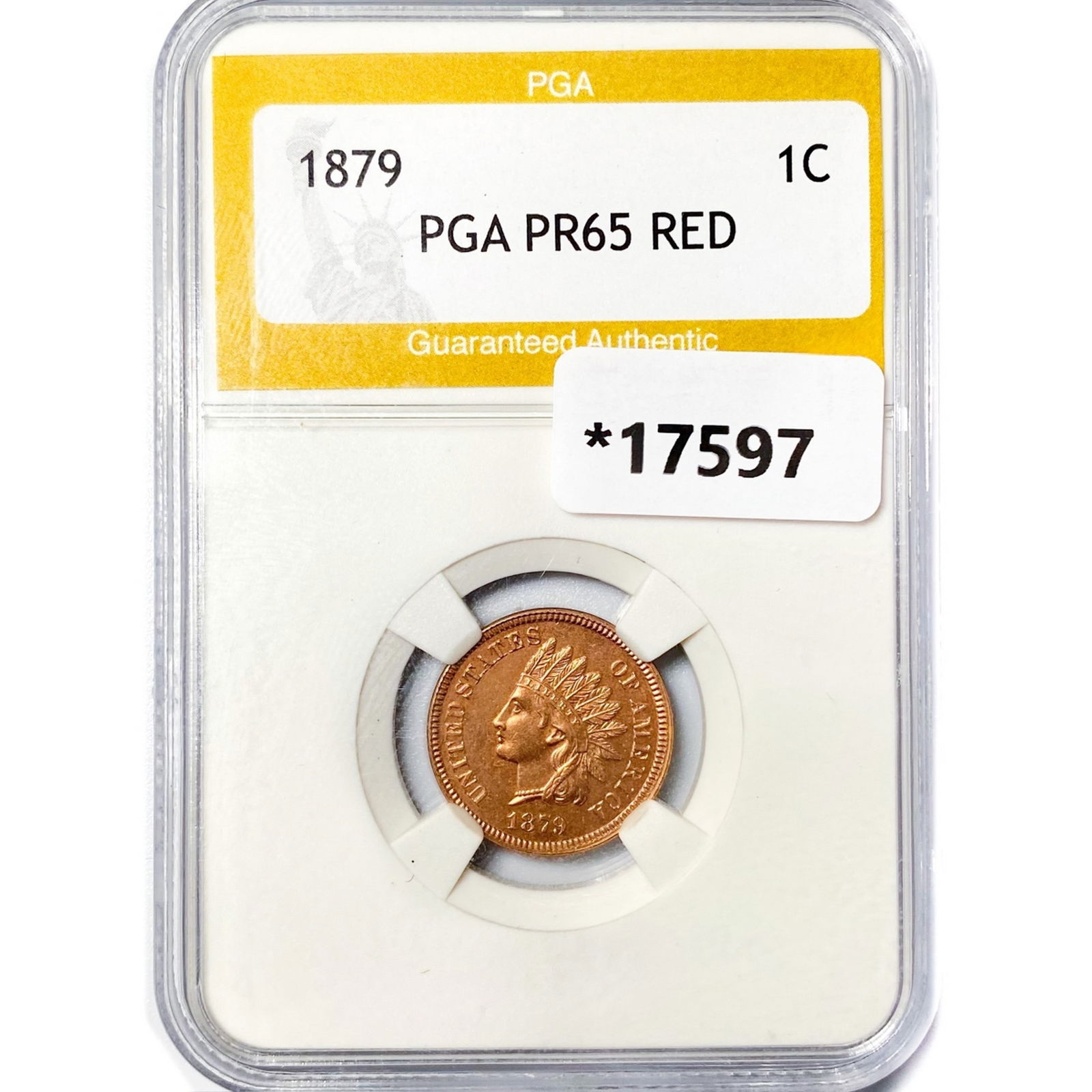 1879 Indian Head Cent PGA PR65 RED (1 of 2)