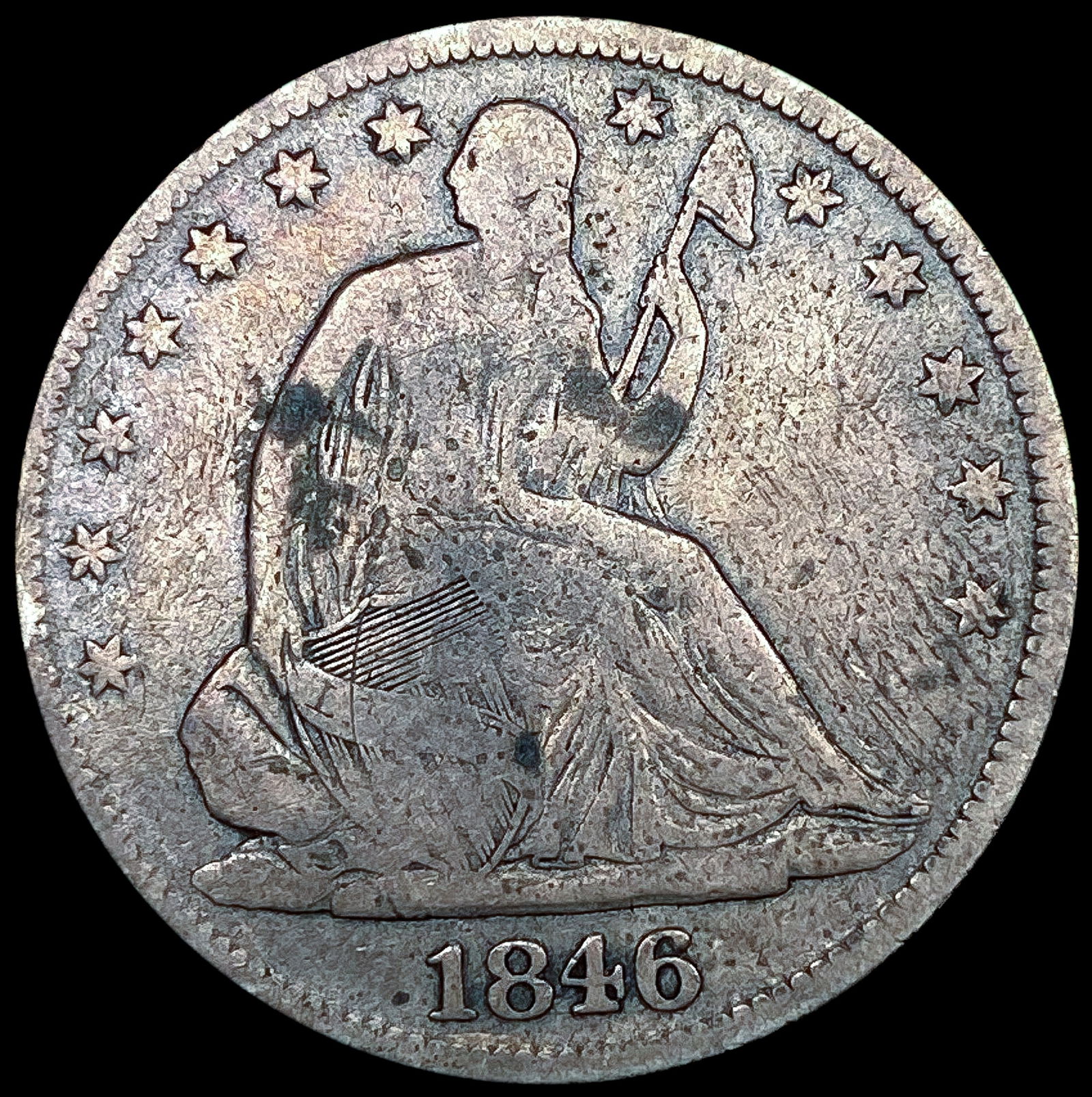 1846 Seated Liberty Half Dollar NICELY CIRCULATED (1 of 2)