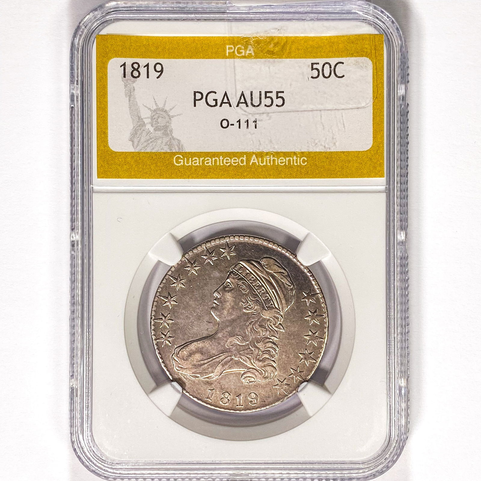 1819 Capped Bust Half Dollar PGA AU55 O-111 (1 of 2)