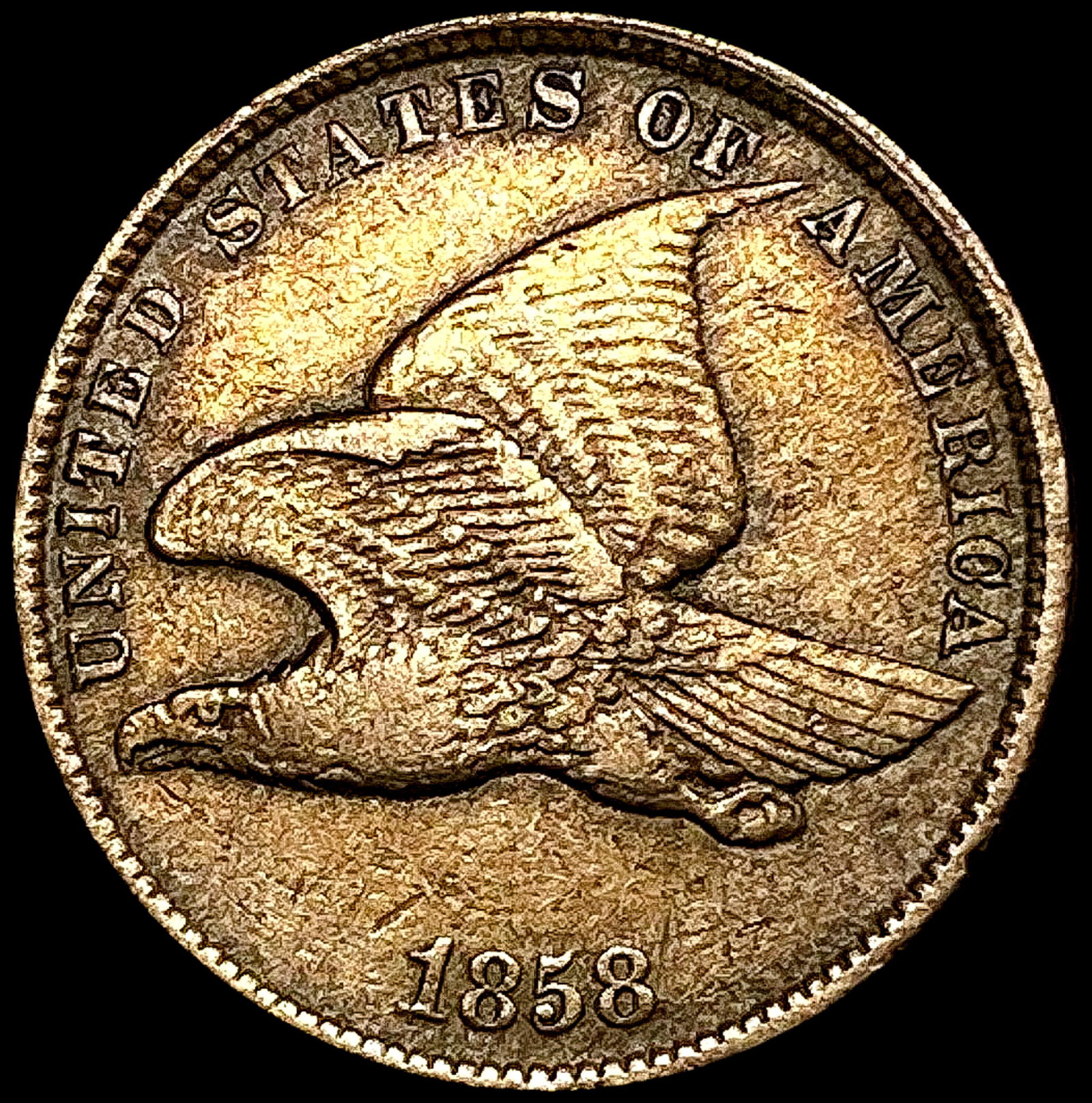 1858 Flying Eagle Cent CLOSELY UNCIRCULATED (1 of 2)