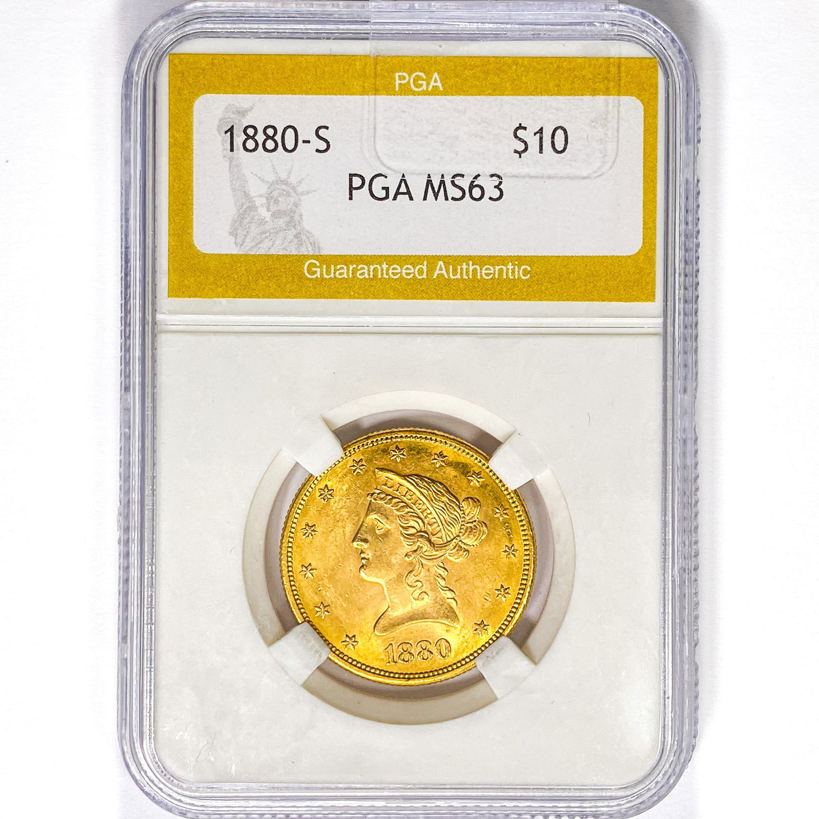 1880-S $10 Gold Eagle PGA MS63 (1 of 2)