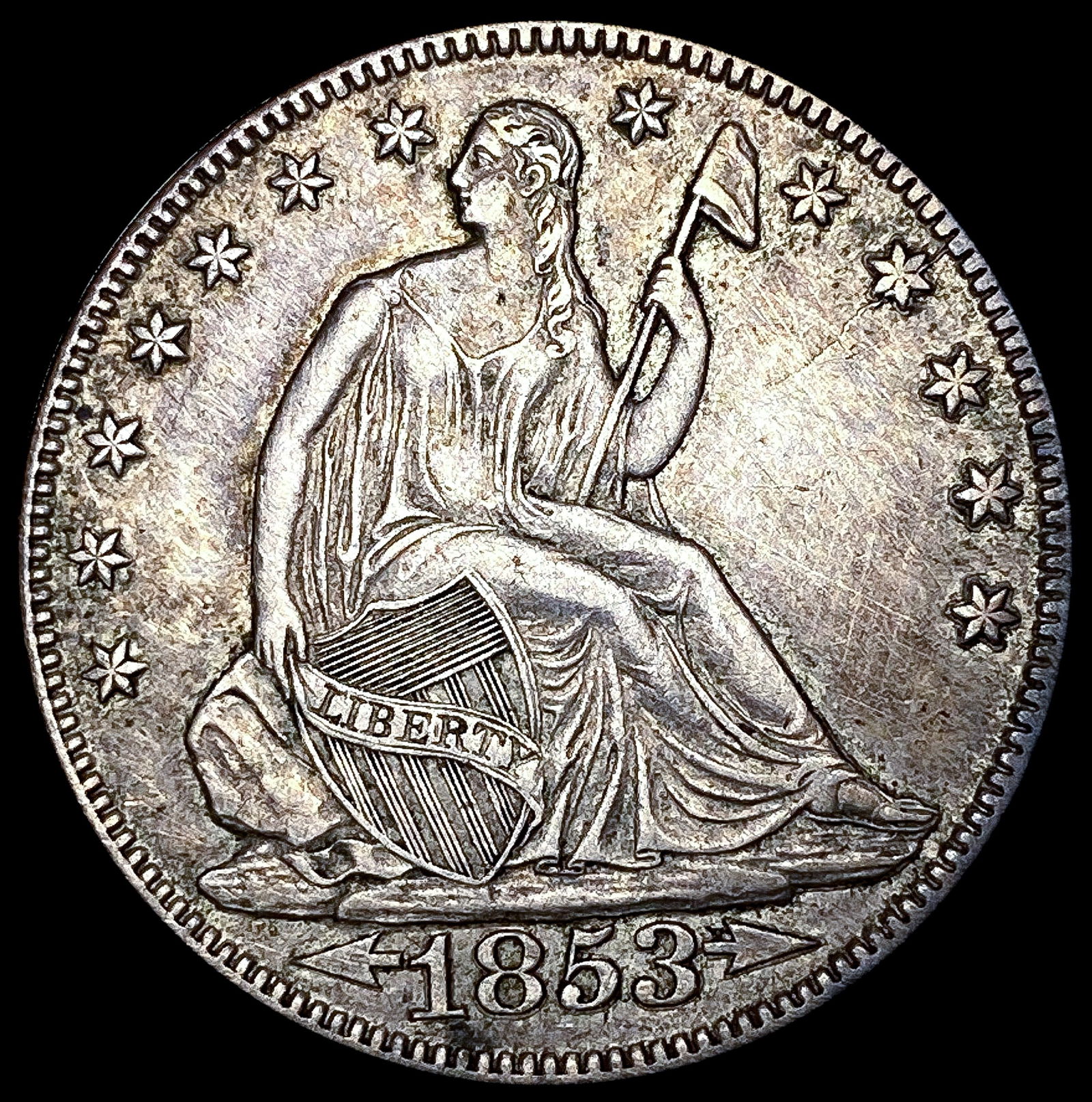 1853-O Seated Liberty Half Dollar NEARLY UNCIRCULA (1 of 2)