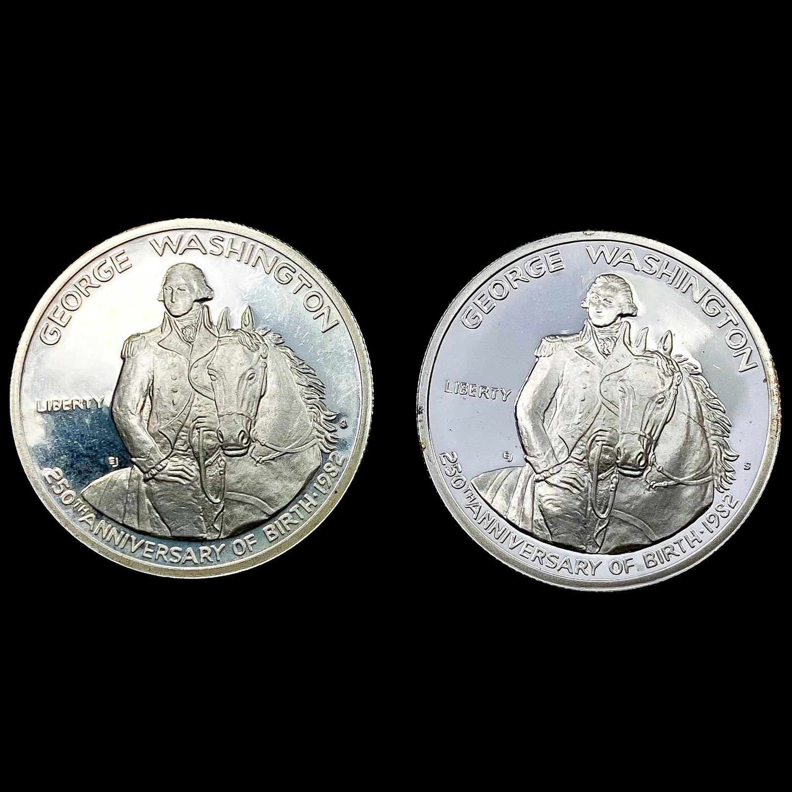 [2] 1982 Washington Silver Half Dollars GEM PROOF (1 of 2)