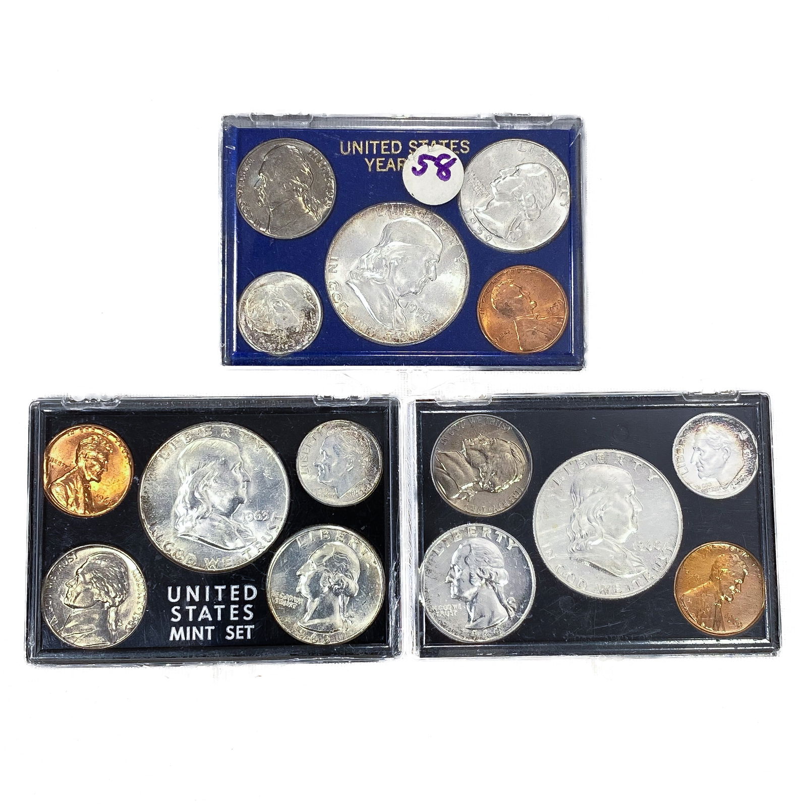 1958-1963 (Set 3) U.S. Mint Set of 5 Coins (1 of 2)