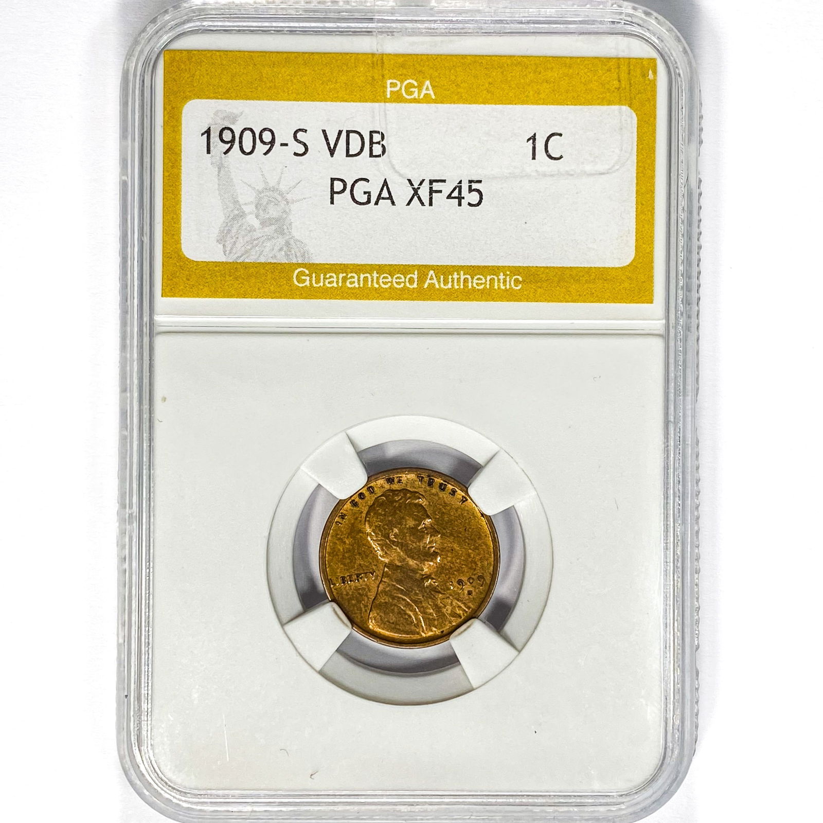 1909-S VDB Wheat Cent PGA XF45 (1 of 2)