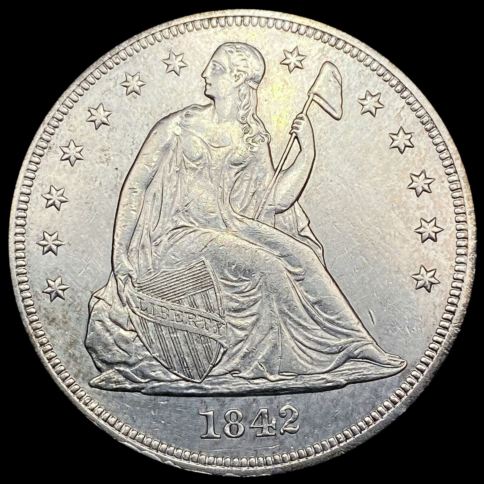 1842 Seated Liberty Dollar UNCIRCULATED (1 of 2)