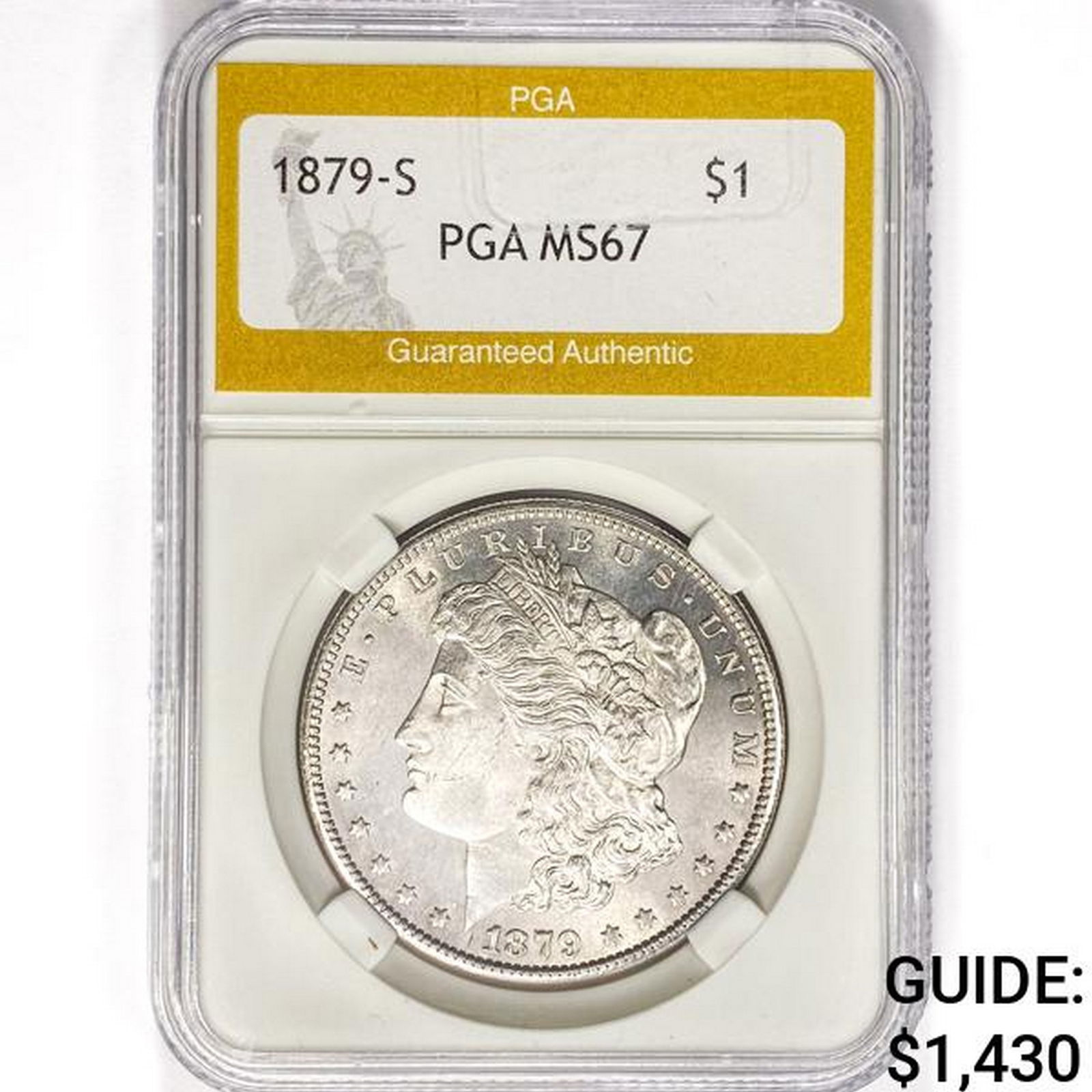 1879-S Morgan Silver Dollar PGA MS67 (1 of 2)