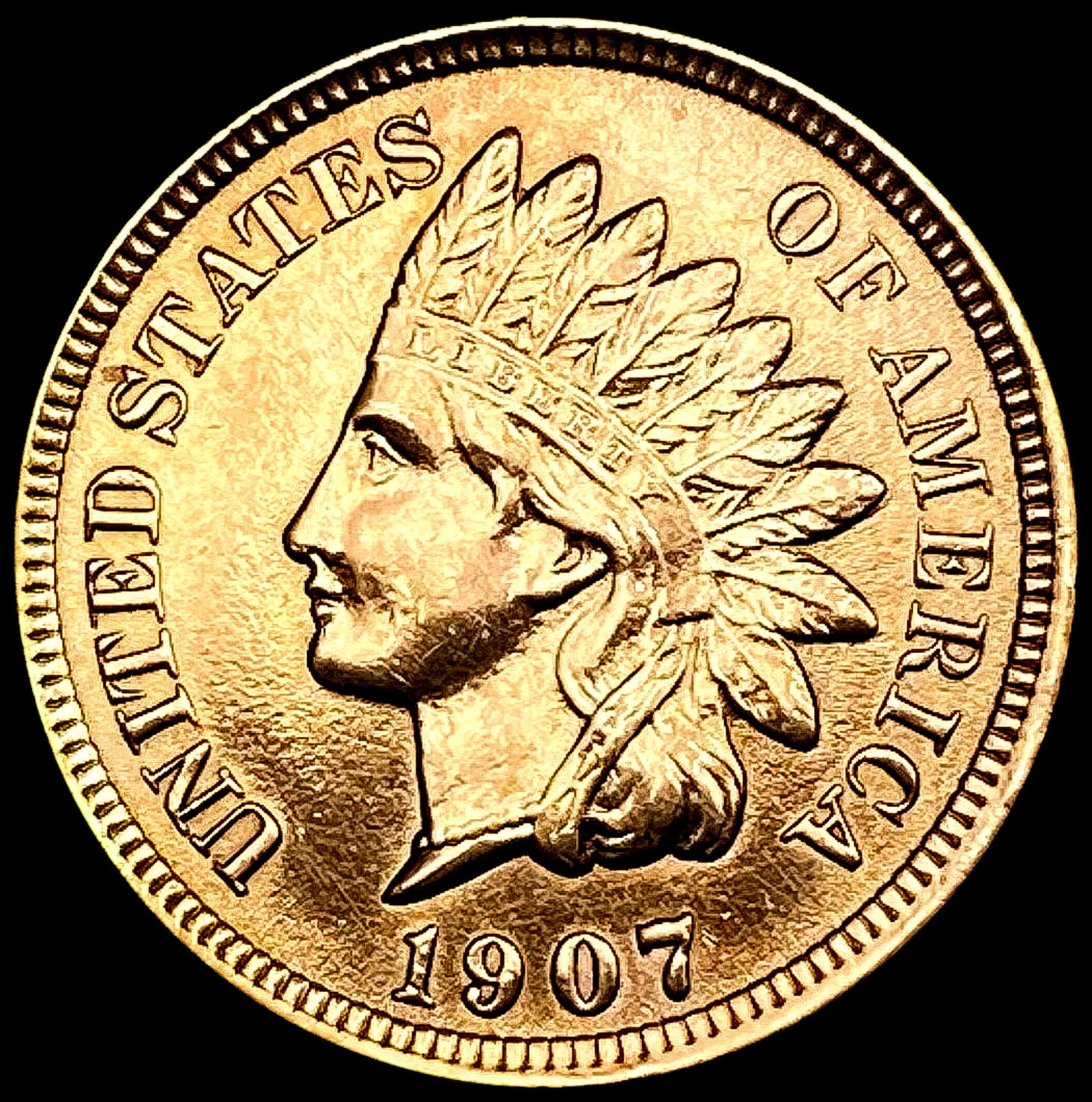 1907 Indian Head Cent UNCIRCULATED (1 of 2)