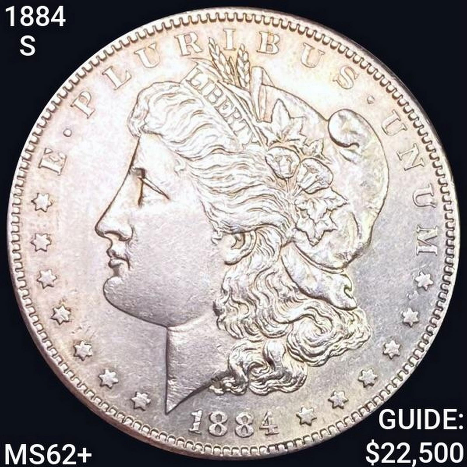 1884-S Morgan Silver Dollar UNCIRCULATED + (1 of 2)