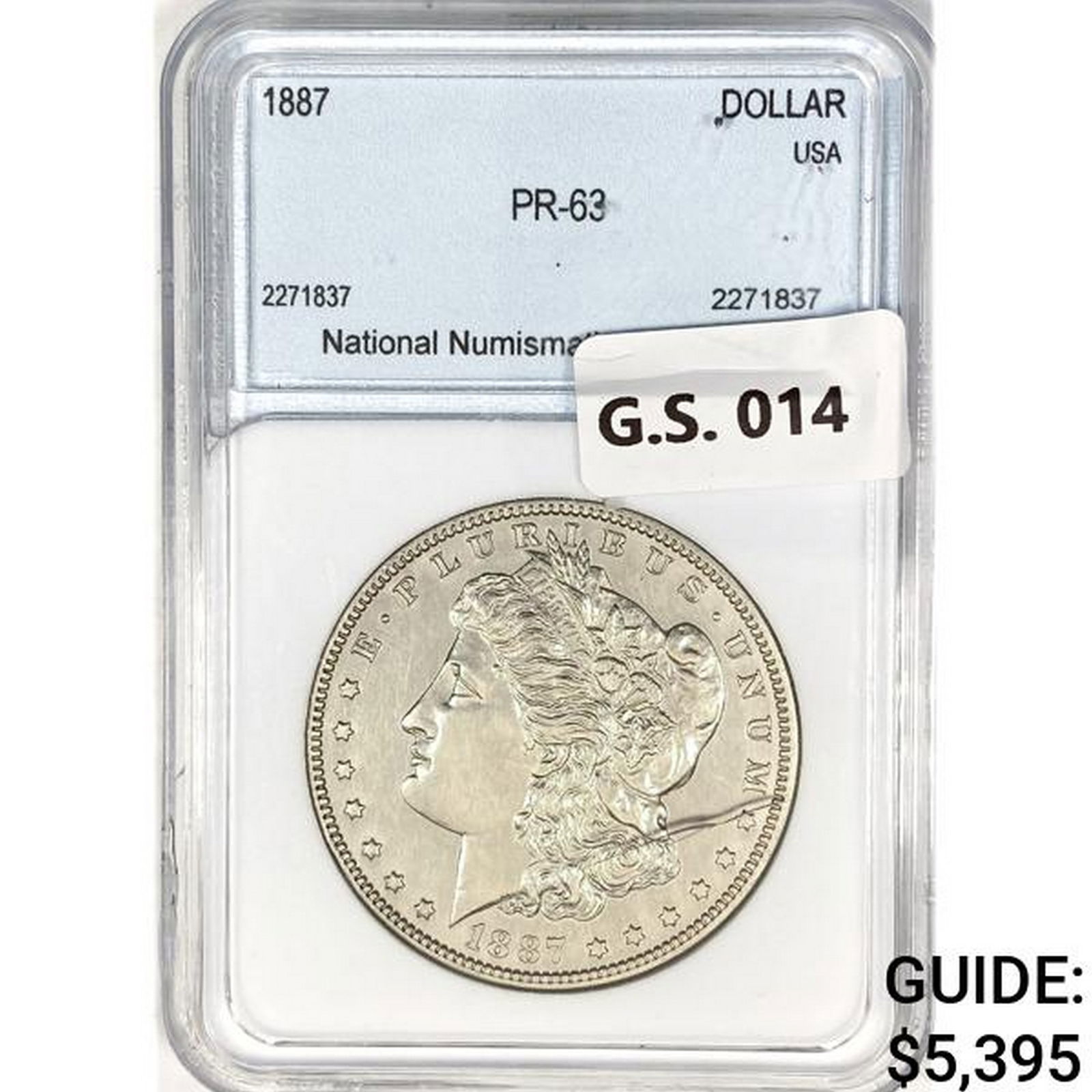 1887 Morgan Silver Dollar NNC PR63 (1 of 2)