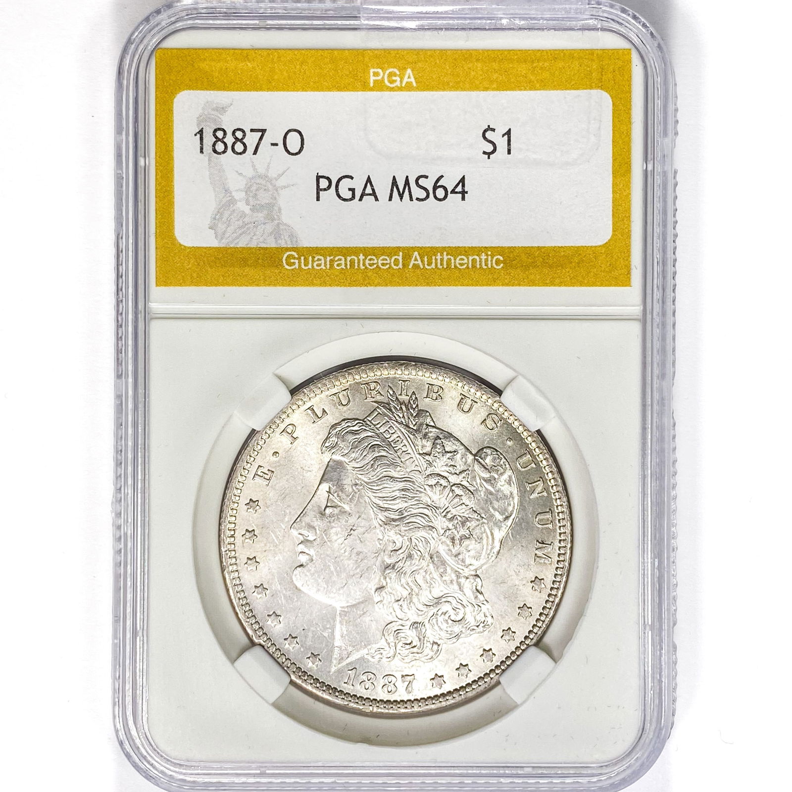1887-O Morgan Silver Dollar PGA MS64 (1 of 2)