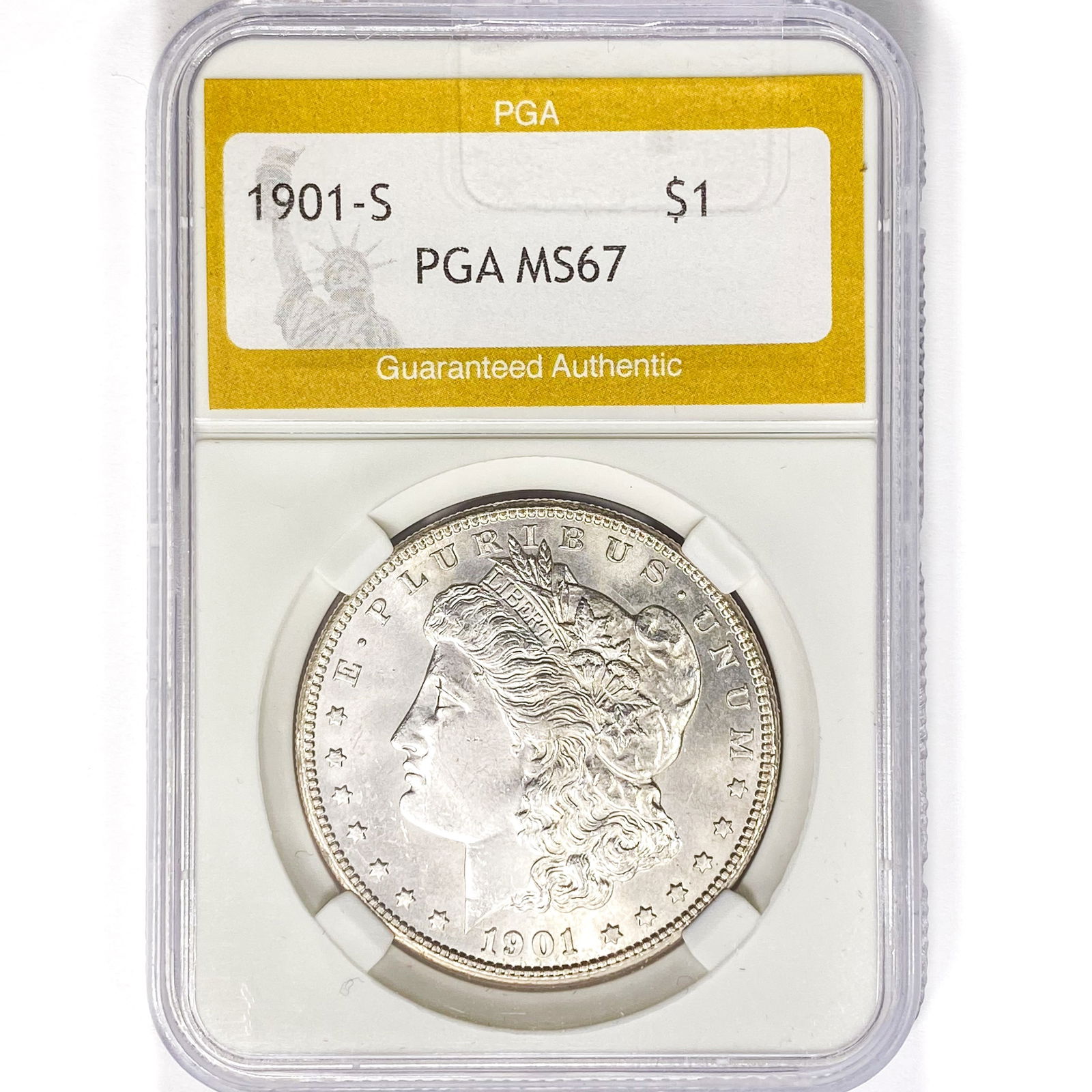 1901-S Morgan Silver Dollar PGA MS67 (1 of 2)