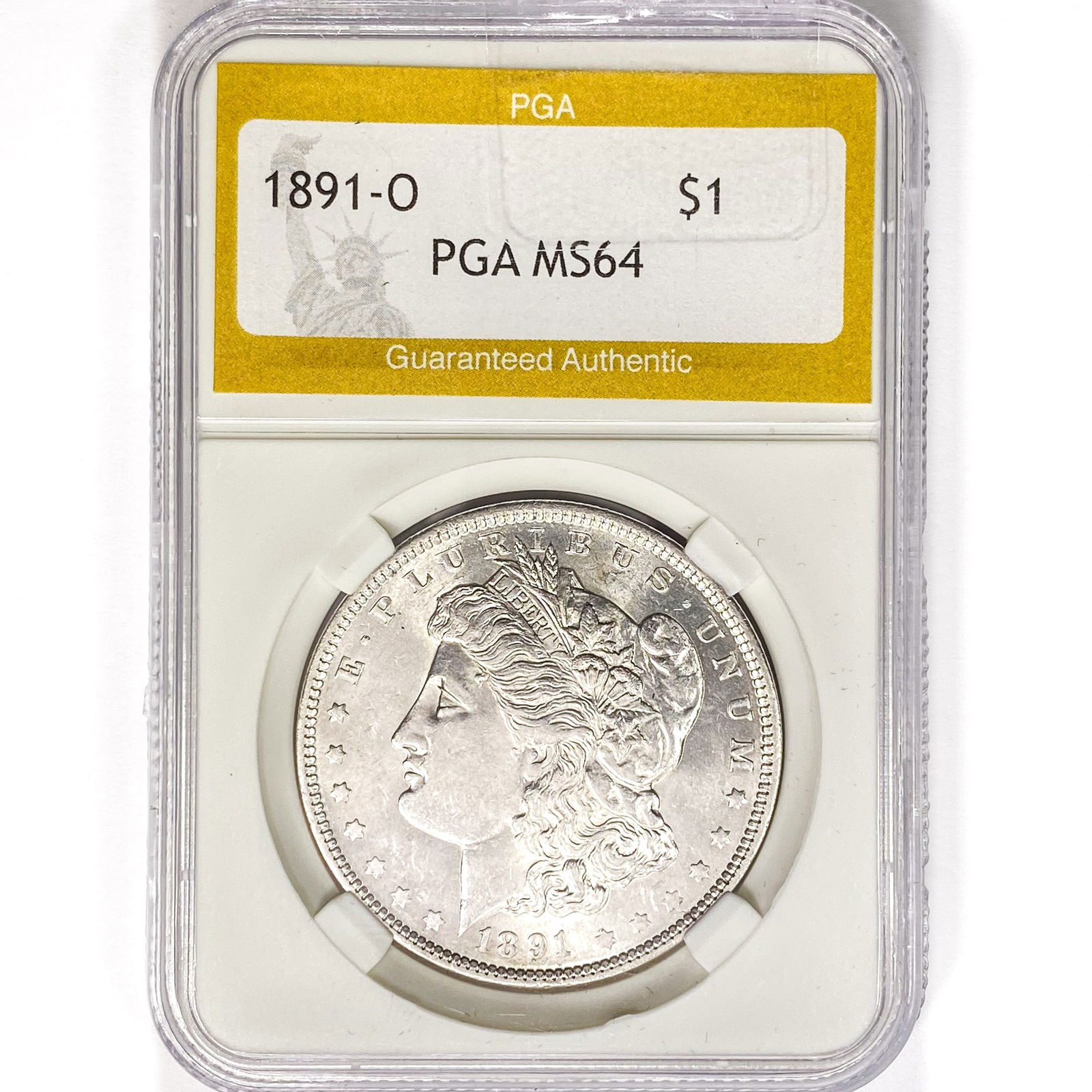 1891-O Morgan Silver Dollar PGA MS64 (1 of 2)