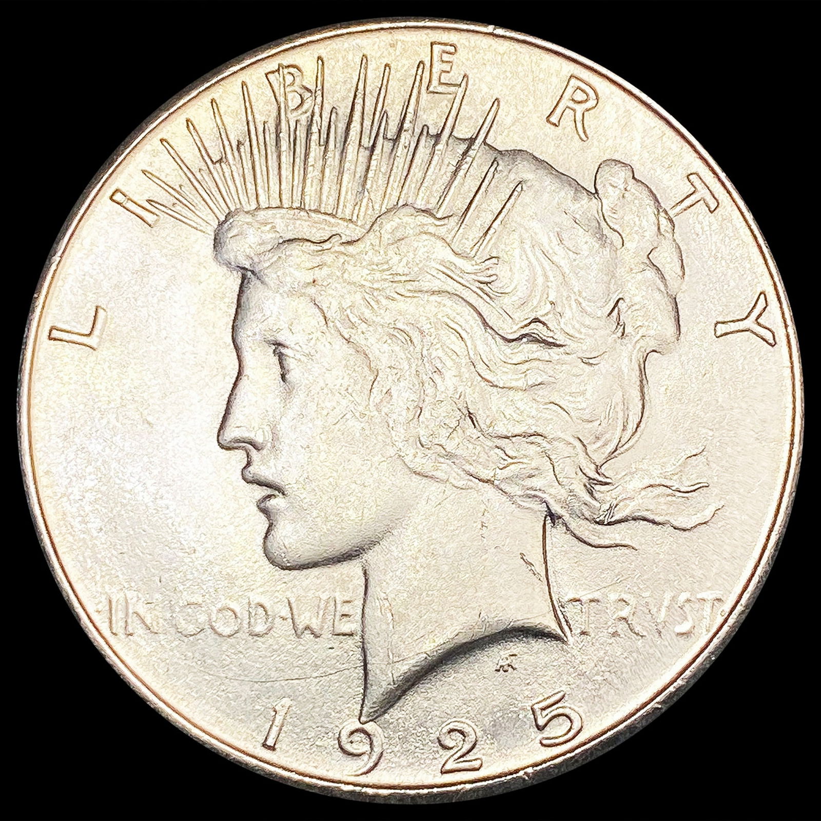 1925-S Silver Peace Dollar CLOSELY UNCIRCULATED (1 of 2)