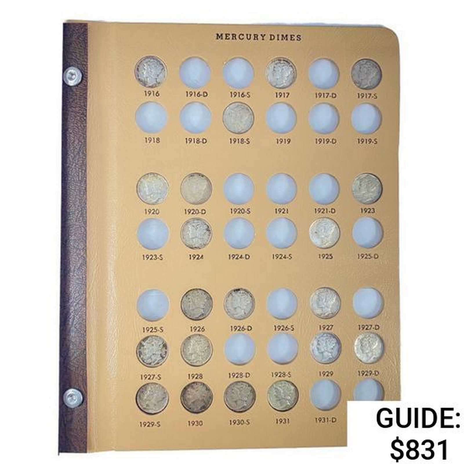 1916-1945 Mercury Silver Dollar Book (53 Coins): 1916-1945 Mercury Silver Dollar Book (53 Coins)