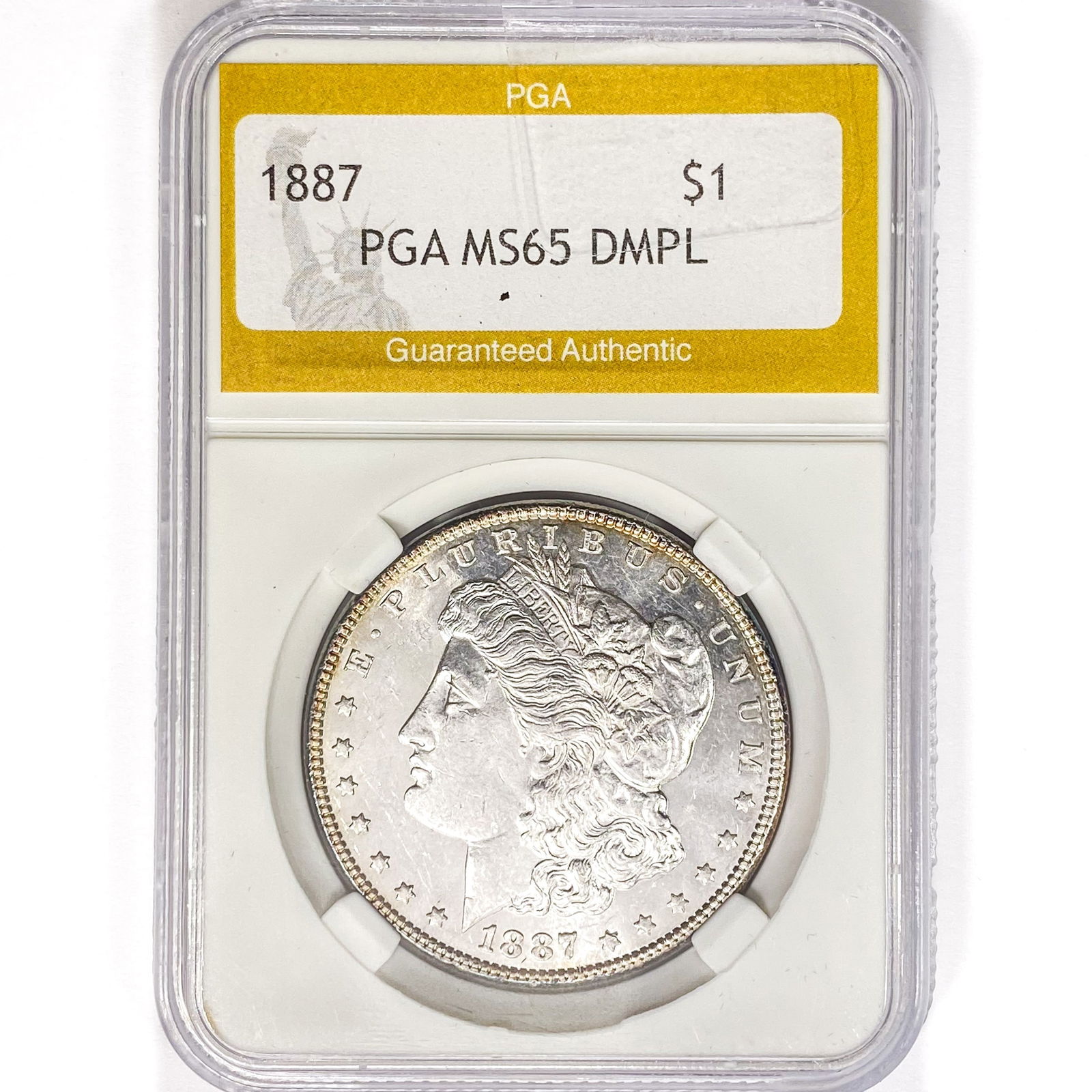 1887 Morgan Silver Dollar PGA MS65 DMPL (1 of 2)