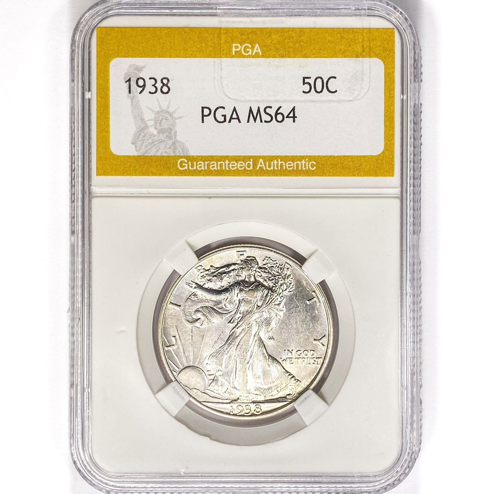 1938 Walking Liberty Half Dollar PGA MS64 (1 of 2)