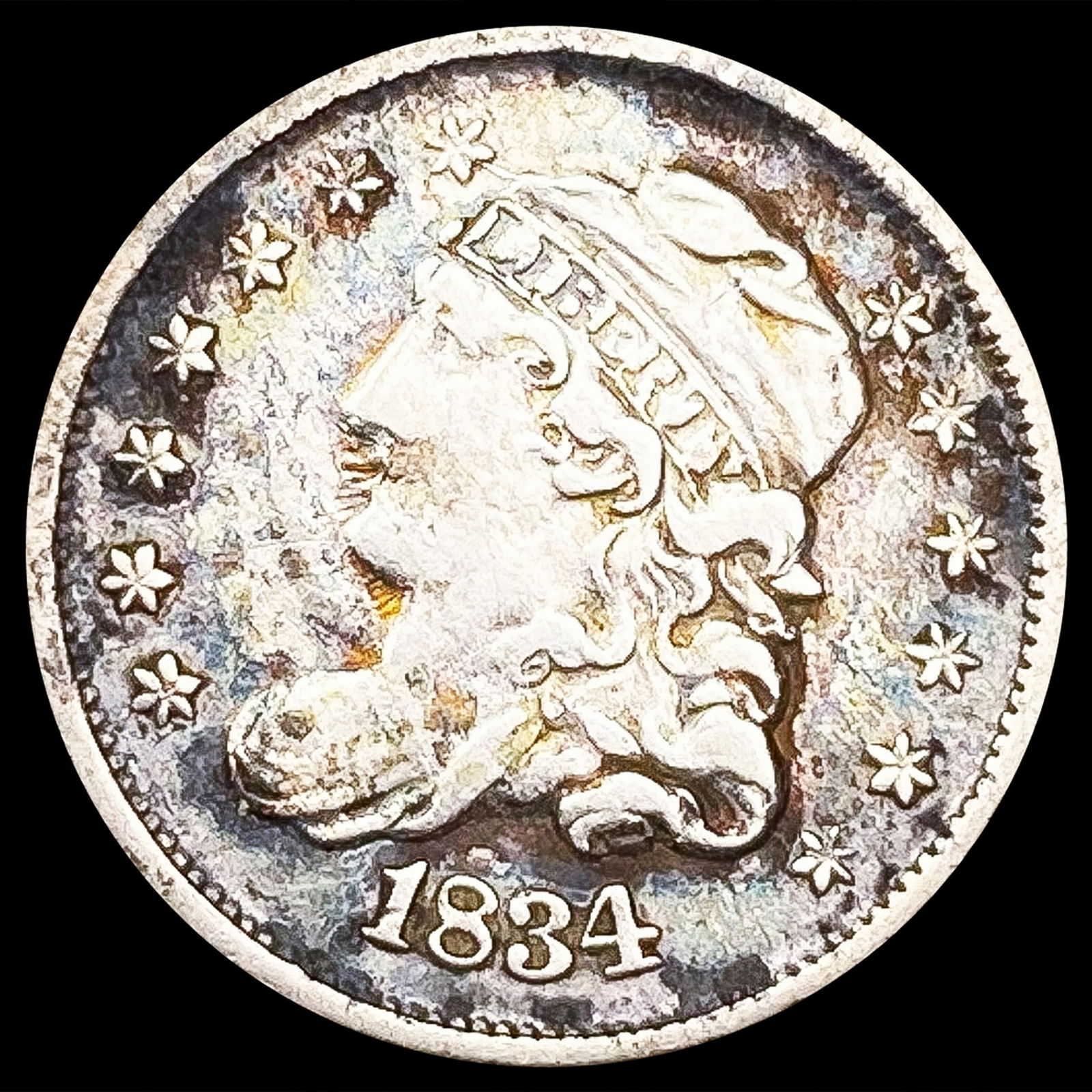 1834 Capped Bust Half Dime NICELY CIRCULATED (1 of 2)