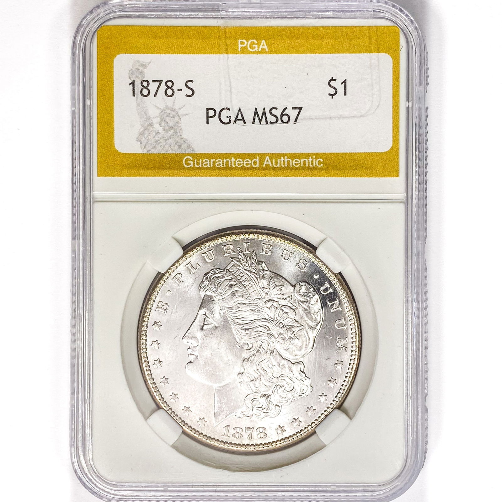 1878-S Morgan Silver Dollar PGA MS67 (1 of 2)
