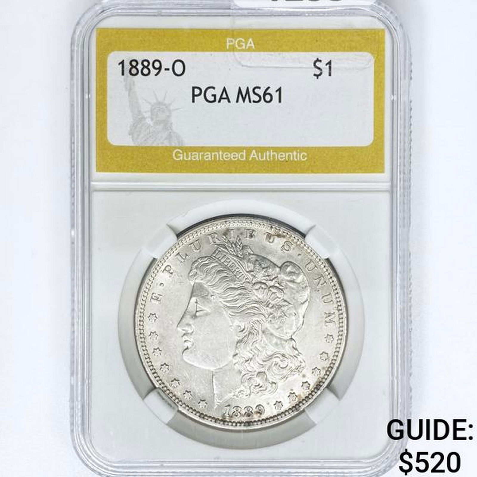 1889-O Morgan Silver Dollar PGA MS61 (1 of 2)