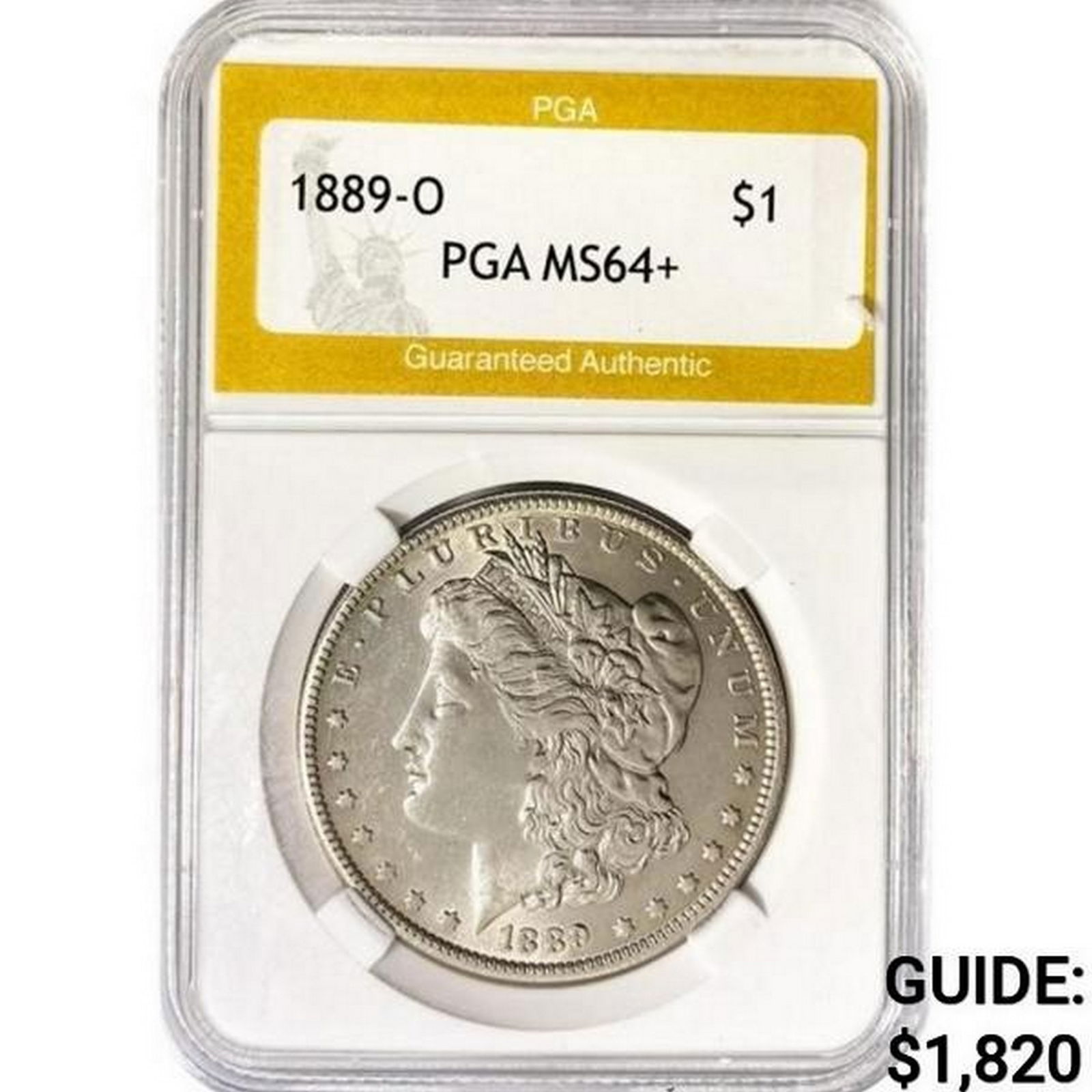 1889-O Morgan Silver Dollar PGA MS64+ (1 of 2)