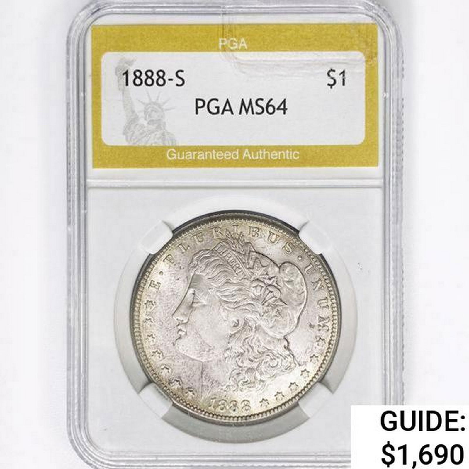 1888-S Morgan Silver Dollar PGA MS64 (1 of 2)