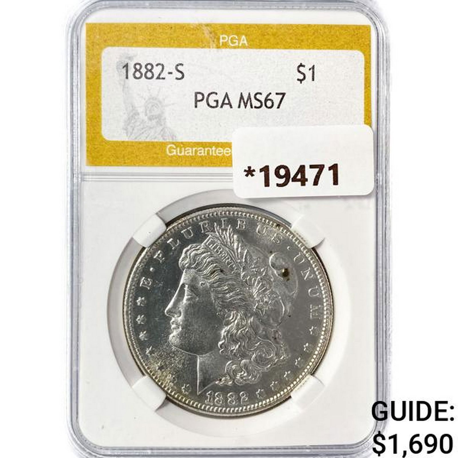 1882-S Morgan Silver Dollar PGA MS67 (1 of 2)