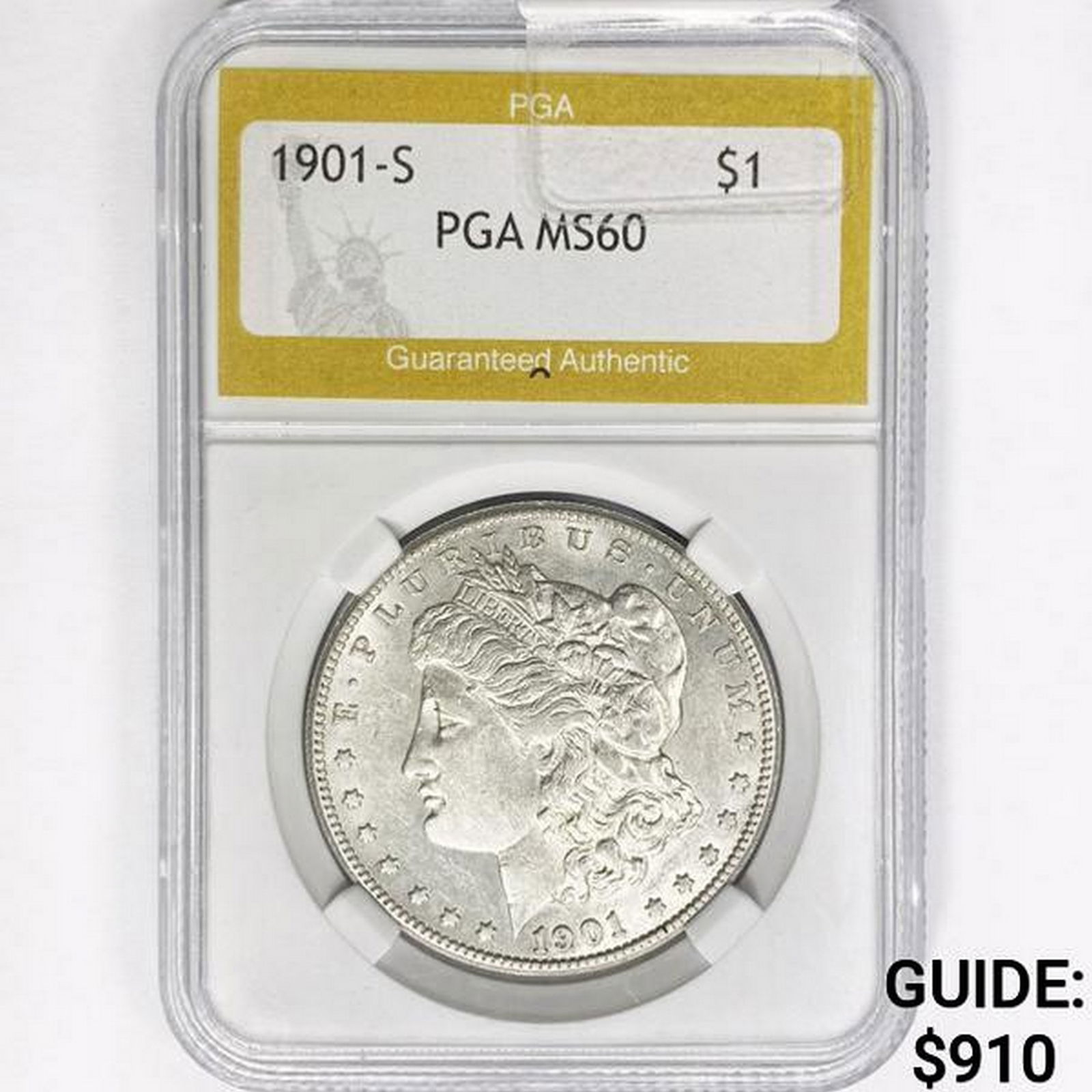 1901-S Morgan Silver Dollar PGA MS60 (1 of 2)