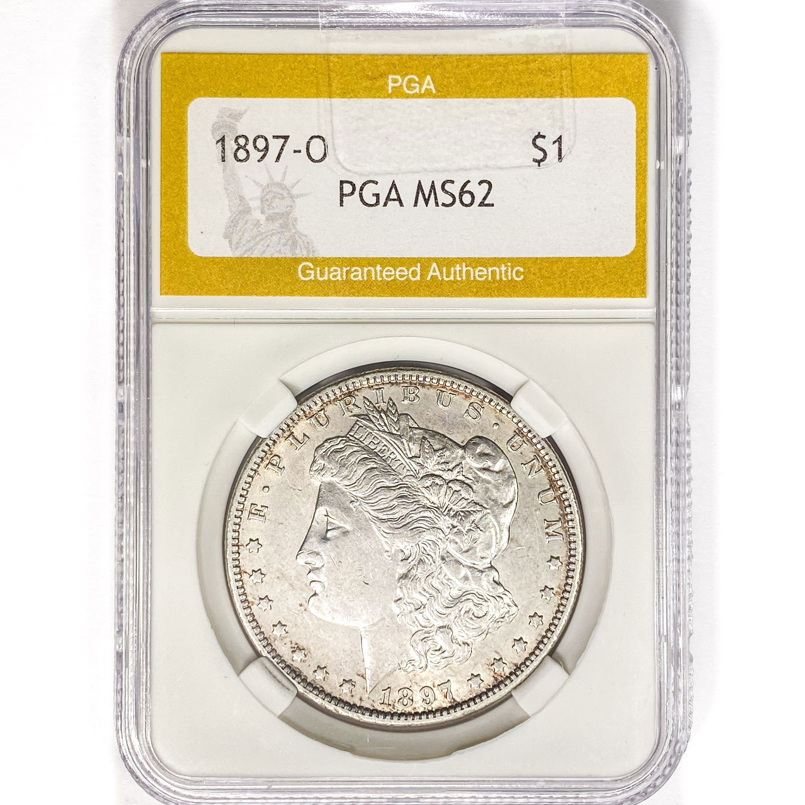 1897-O Morgan Silver Dollar PGA MS62 (1 of 2)