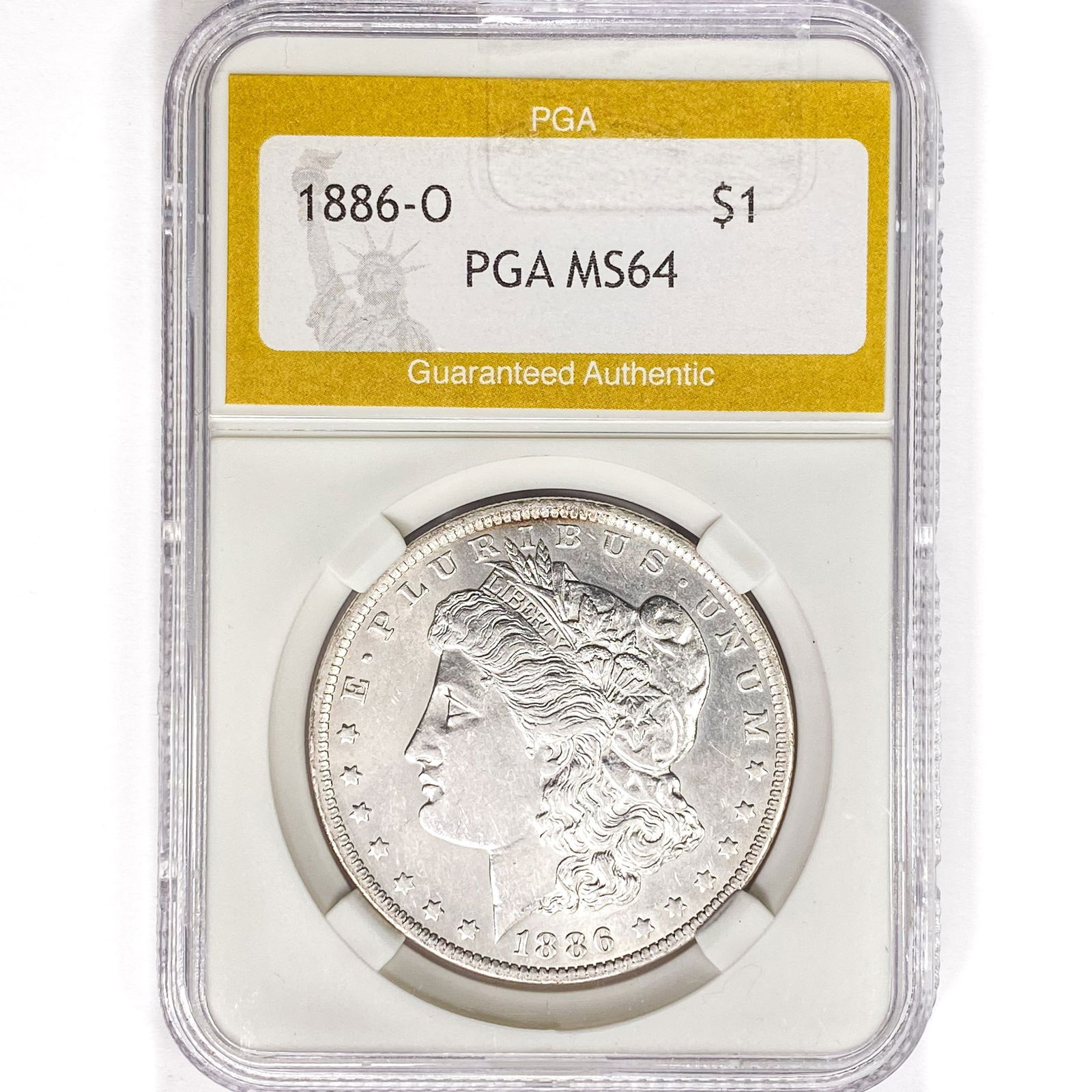 1886-O Morgan Silver Dollar PGA MS64 (1 of 2)