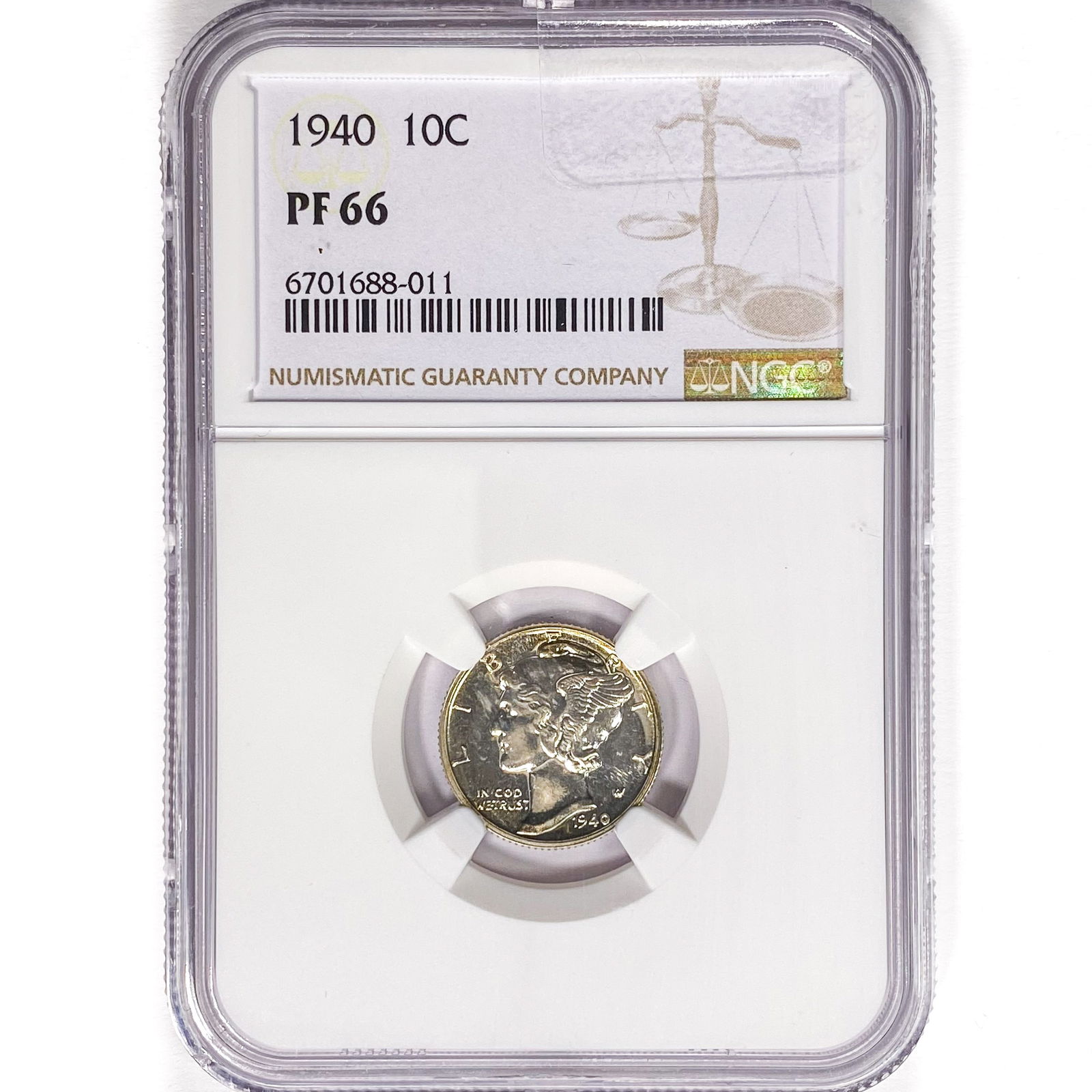 1940 Mercury Silver Dime NGC PF66 (1 of 2)