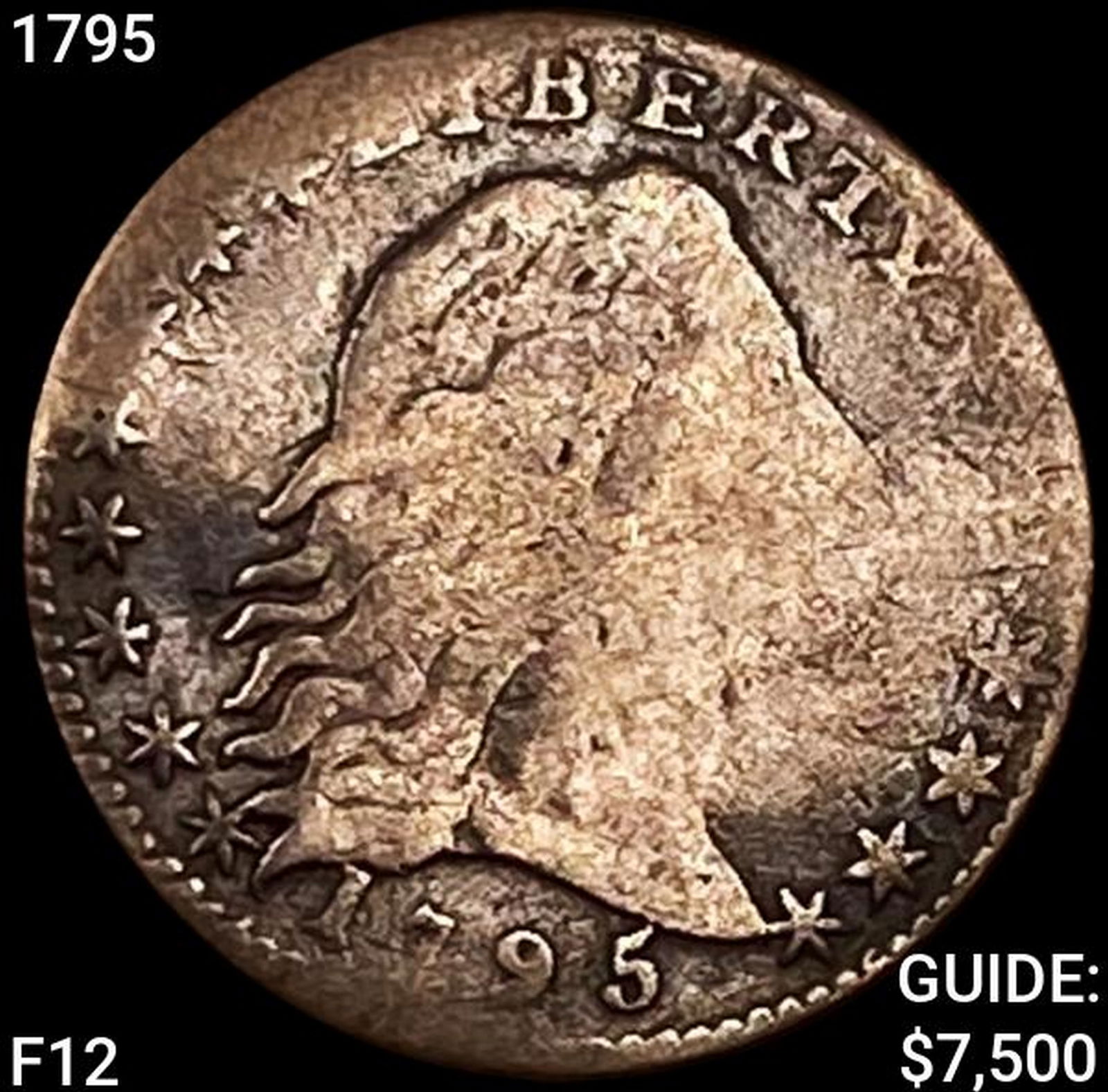 1795 Flowing Hair Half Dime NICELY CIRCULATED (1 of 2)