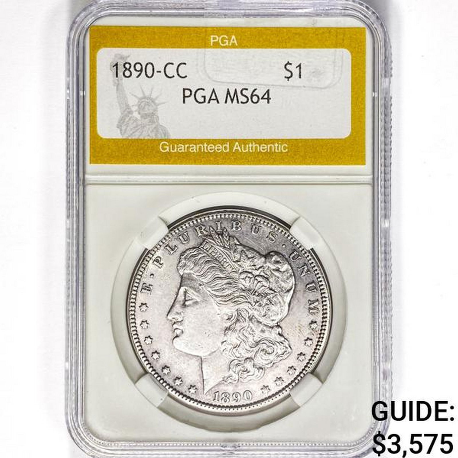 1890-CC Morgan Silver Dollar PGA MS64 (1 of 2)