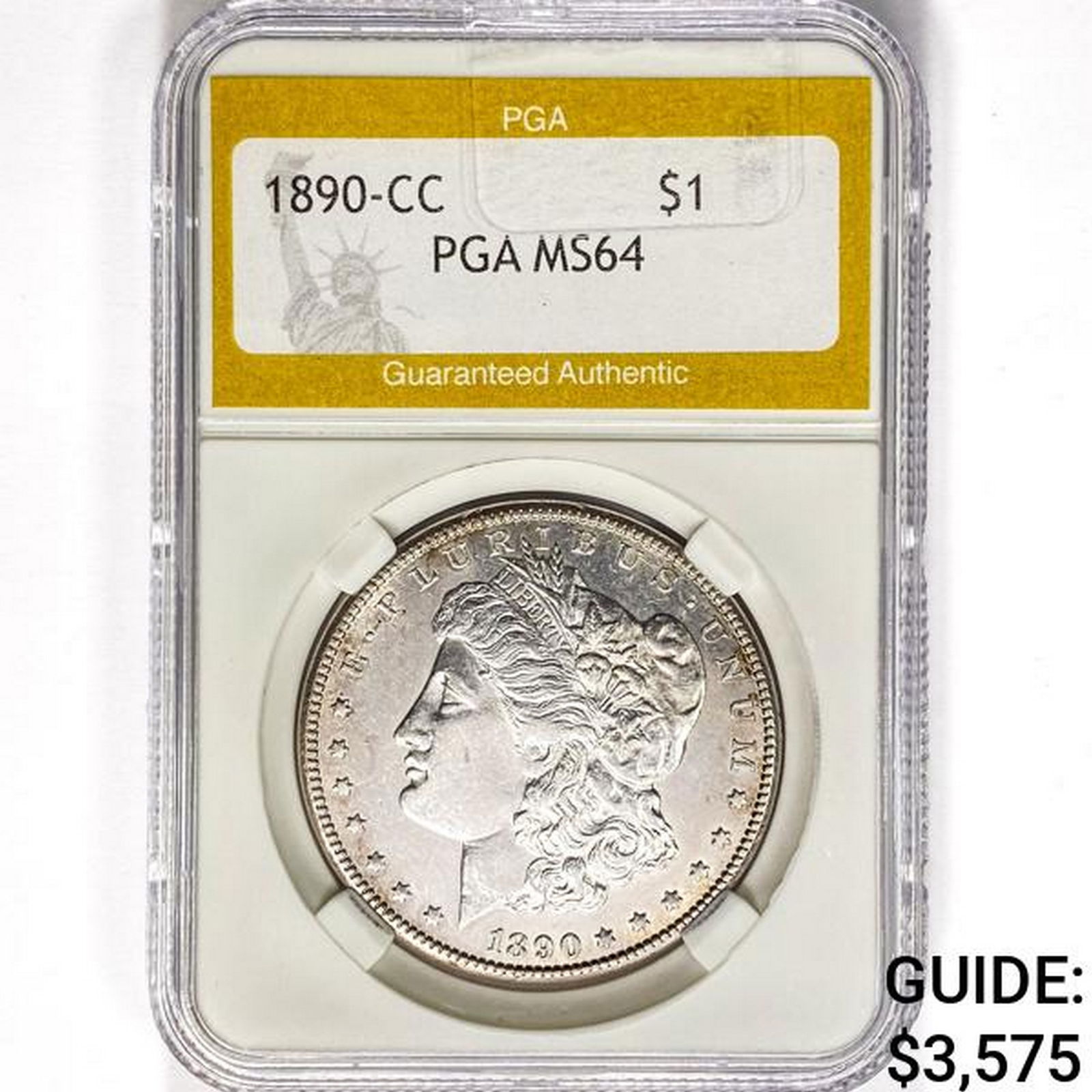 1890-CC Morgan Silver Dollar PGA MS64 (1 of 2)
