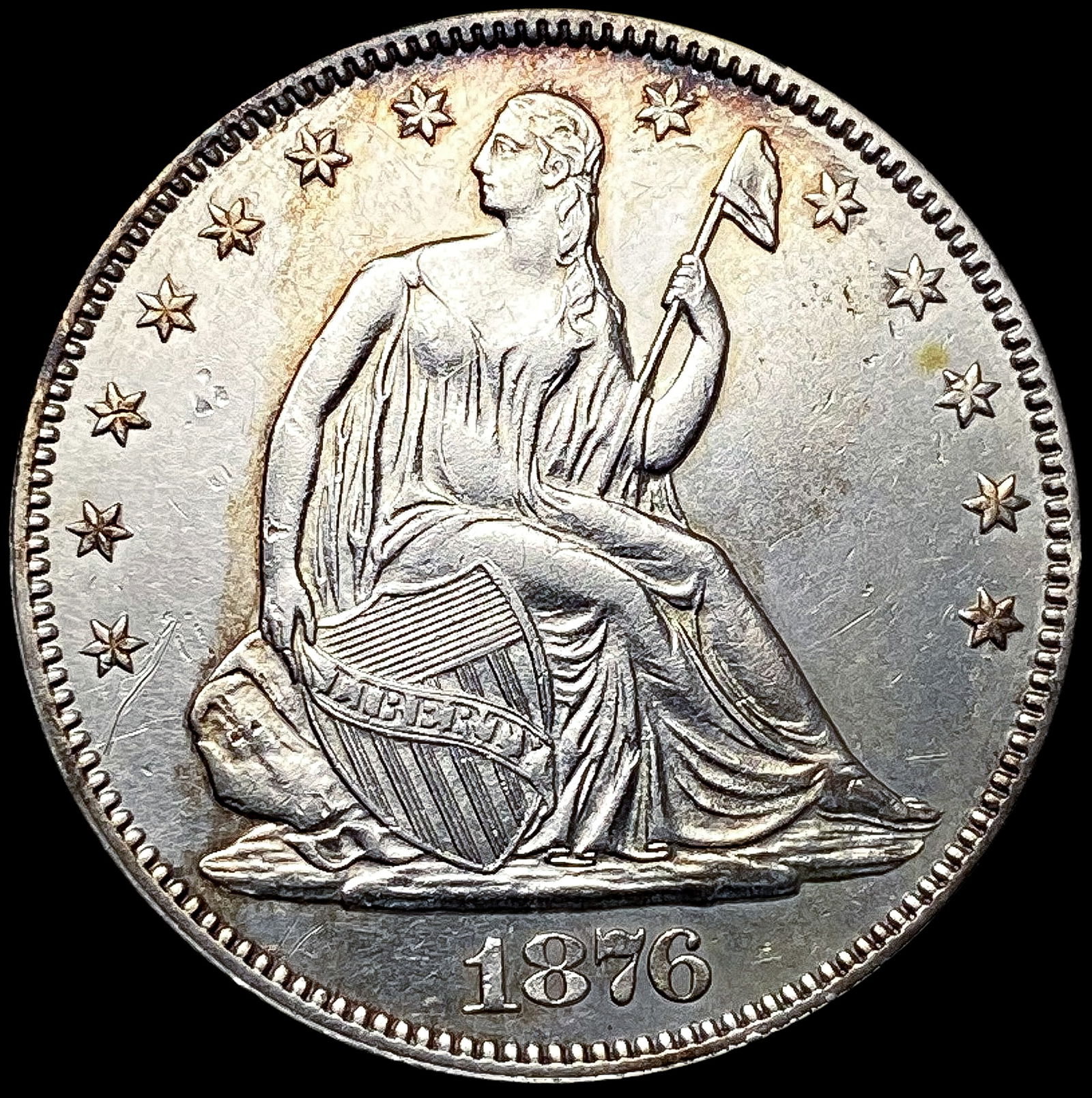 1876 Seated Liberty Half Dollar UNCIRCULATED (1 of 2)