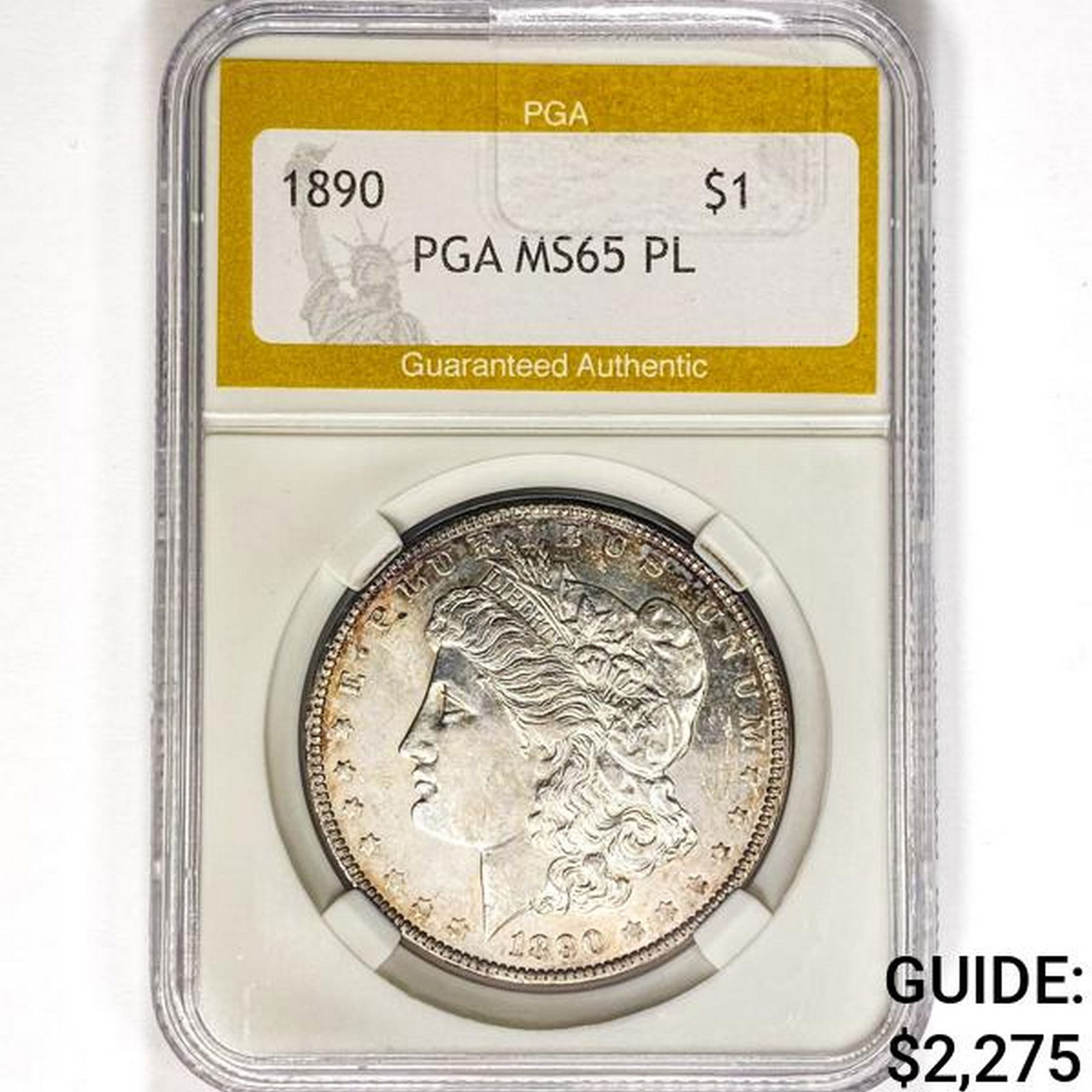 1890 Morgan Silver Dollar PGA MS65 PL (1 of 2)